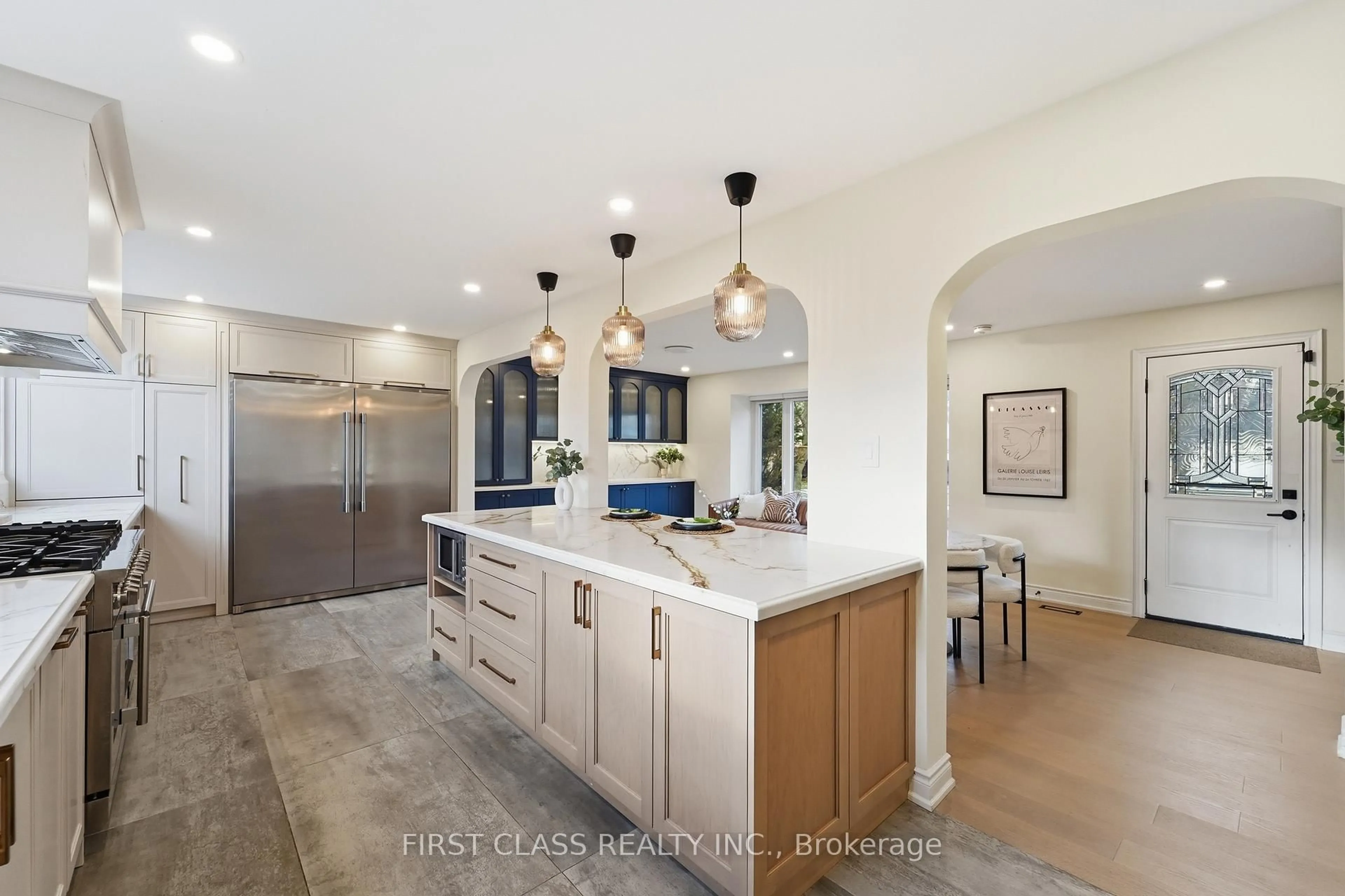 Open concept kitchen, ceramic/tile floor for 88 Dawn Hill Tr, Markham Ontario L3T 3B3