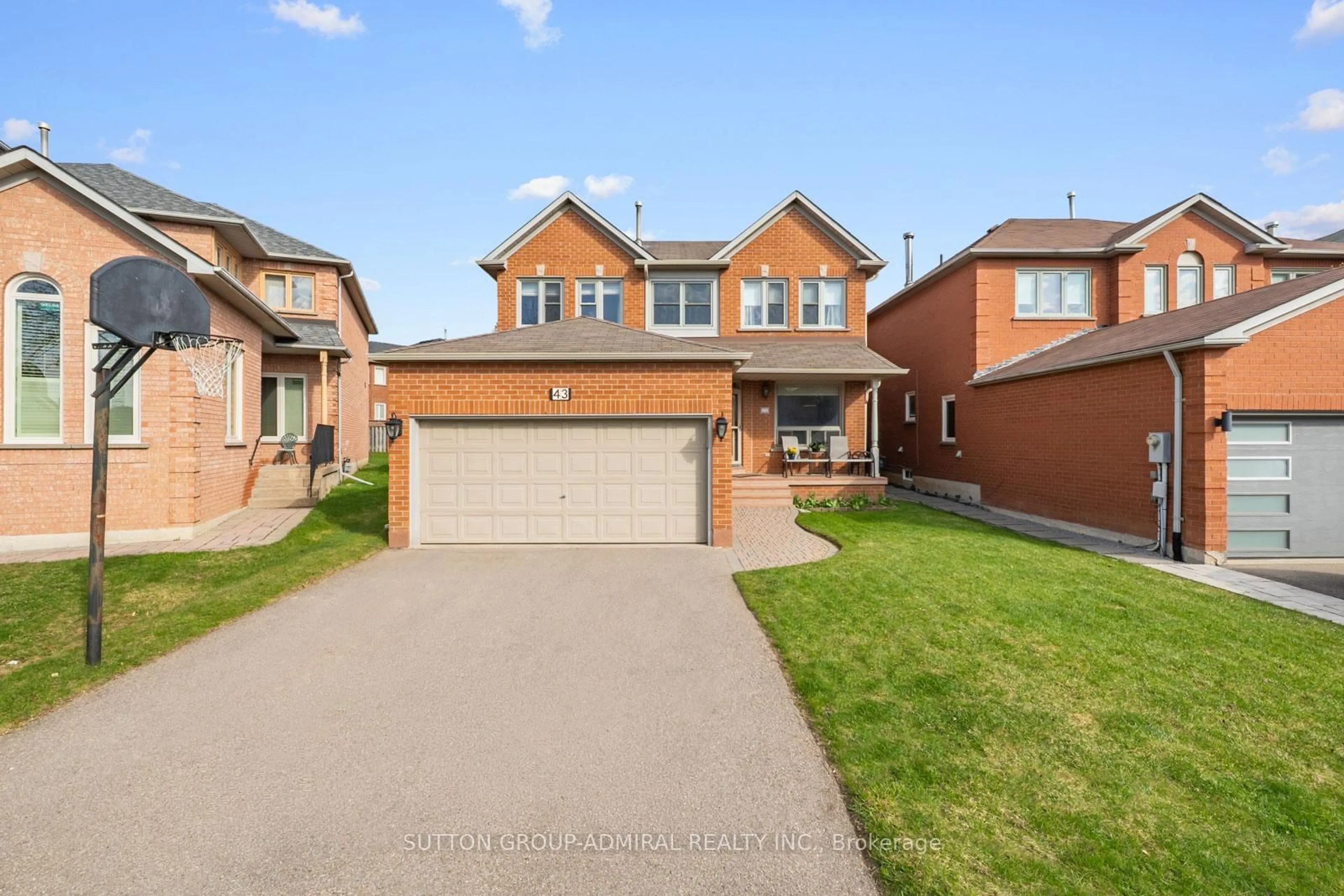Home with brick exterior material, street for 43 Ventura Way, Vaughan Ontario L4J 7T4