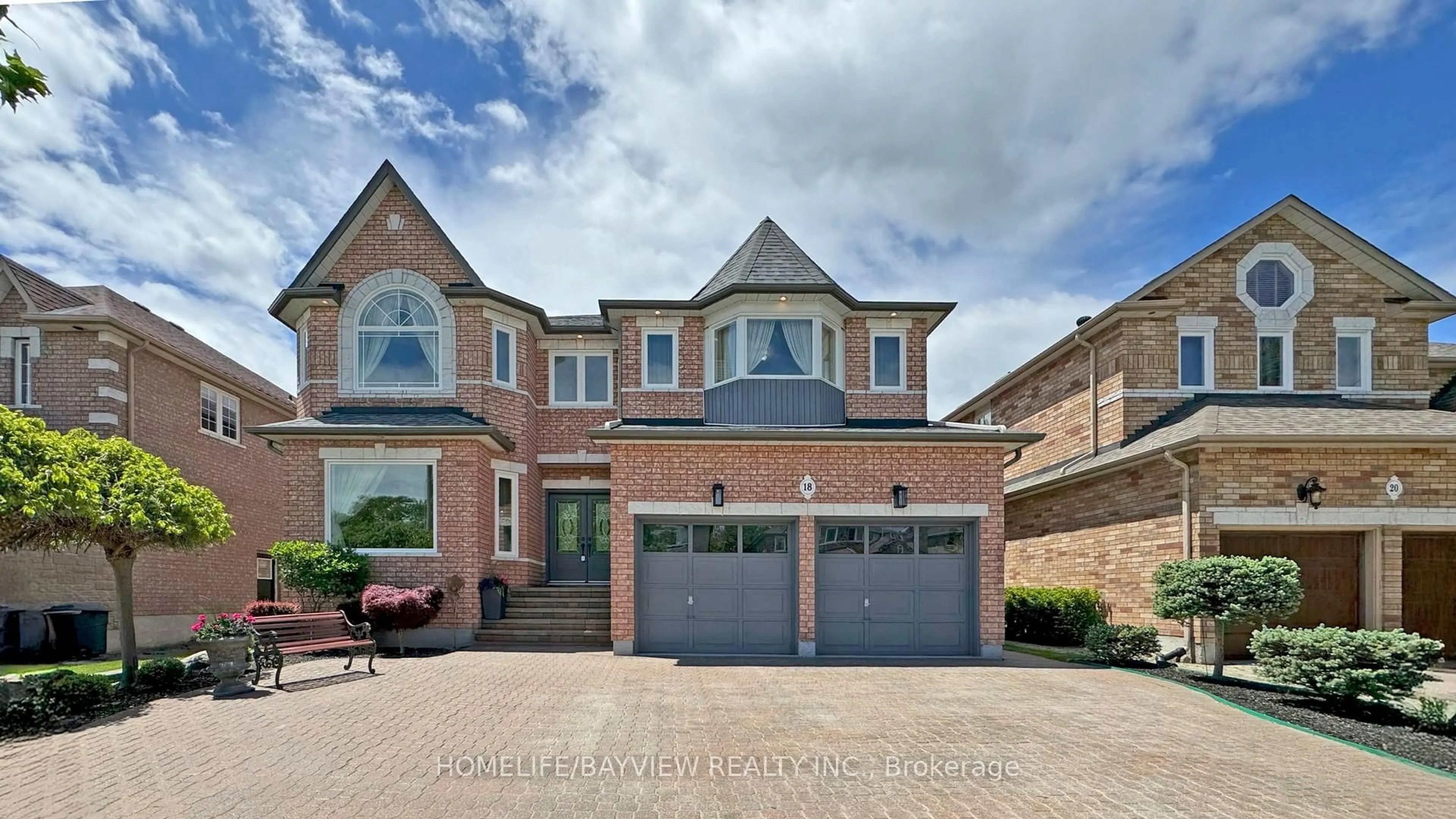 Home with brick exterior material, street for 18 Marinucci Crt, Richmond Hill Ontario L4C 0M3