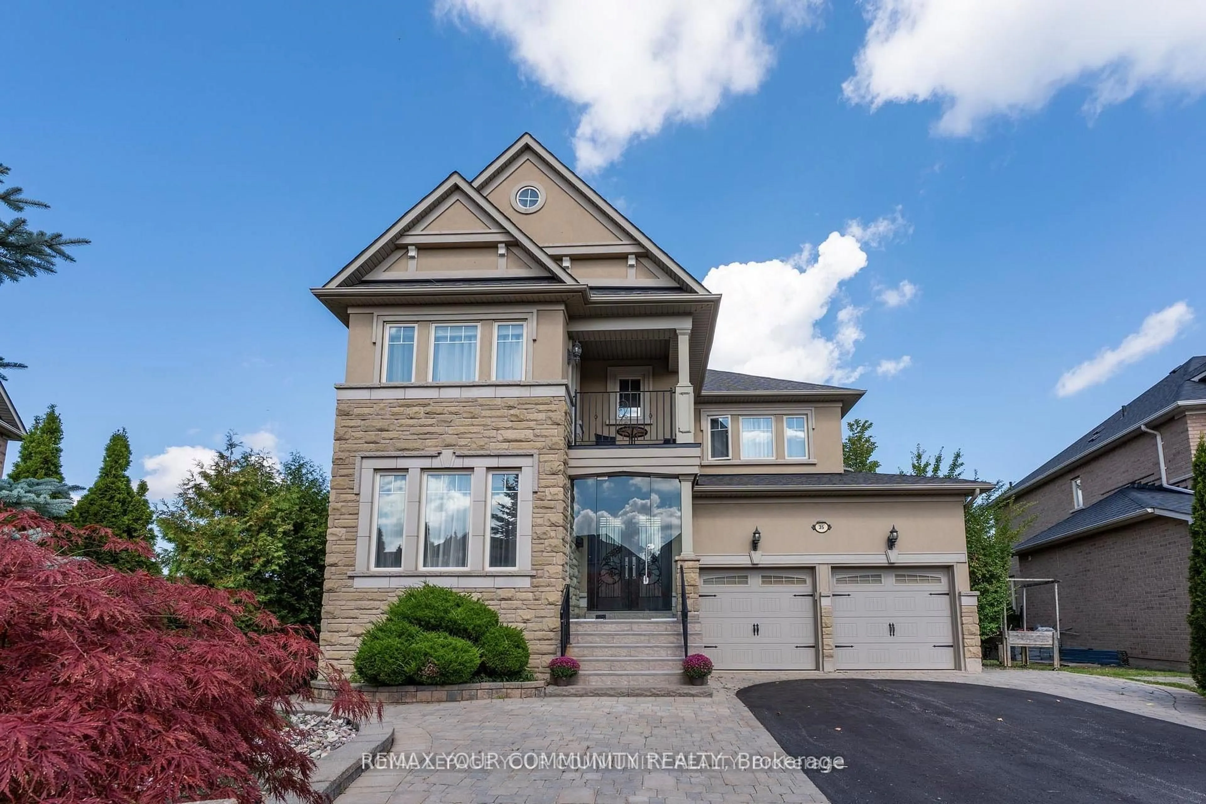 Home with brick exterior material, street for 35 VANDERVOORT Dr, Richmond Hill Ontario L4E 0C7
