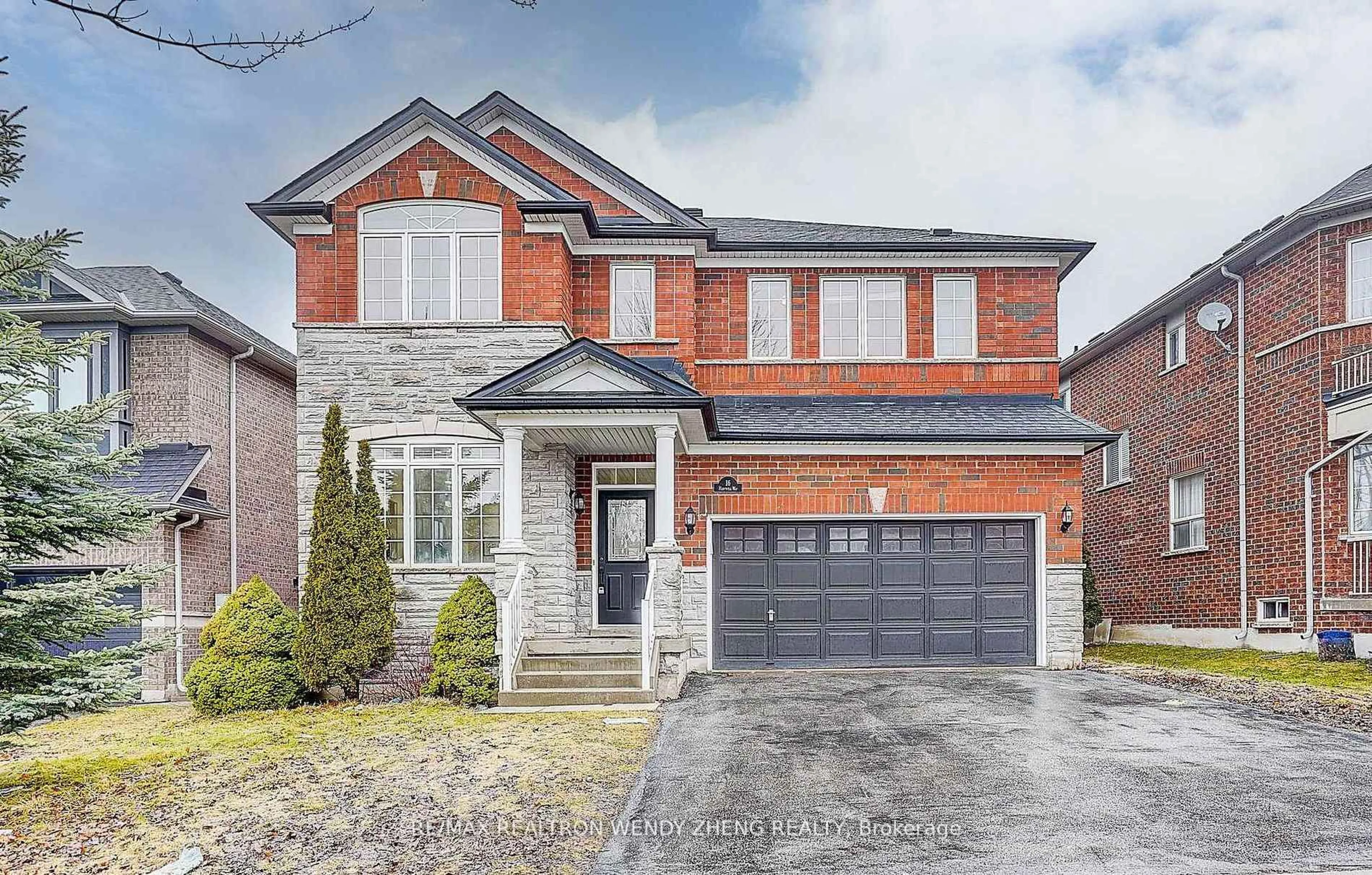 Home with brick exterior material, street for 16 Hartwell Way, Aurora Ontario L4G 7X7