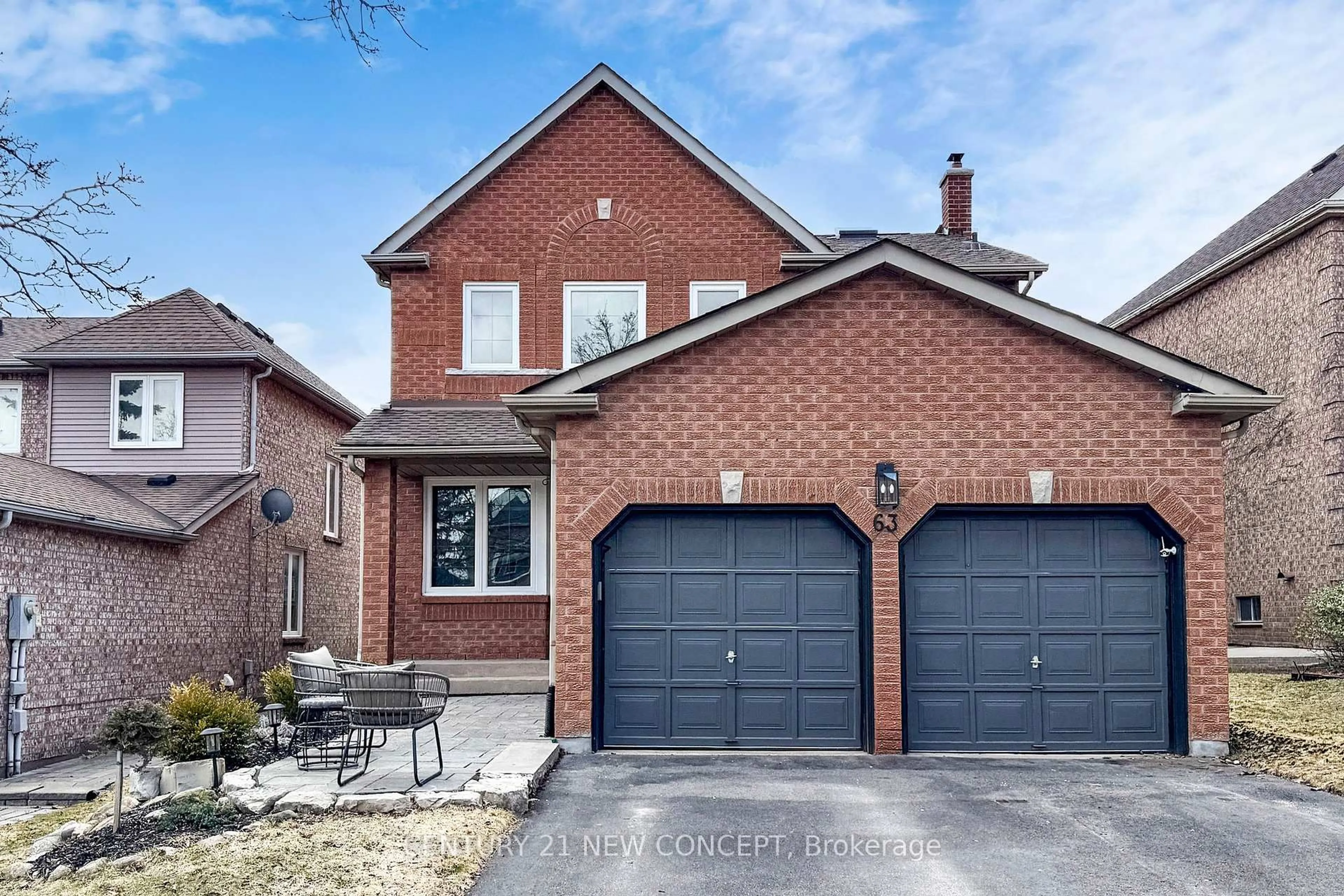 Home with brick exterior material, street for 63 Beechbrooke Way, Aurora Ontario L4G 6N7