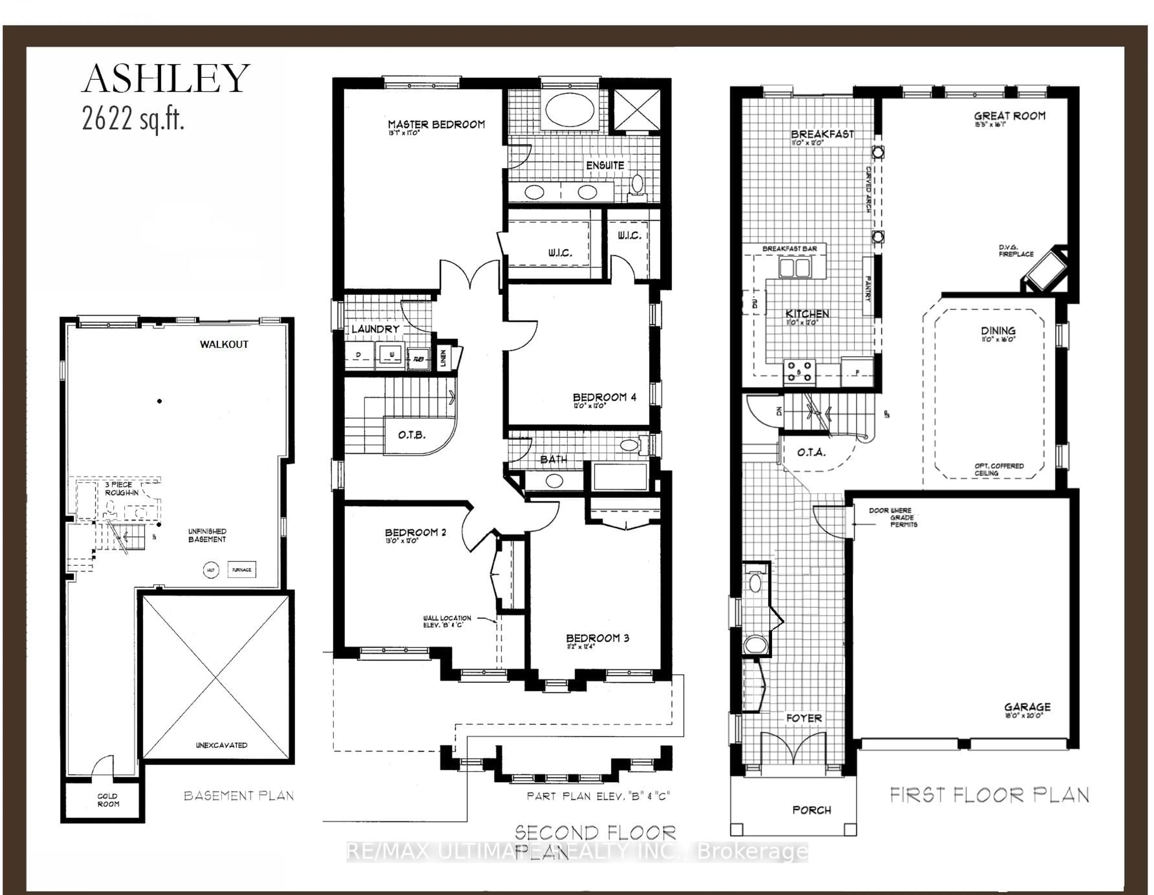 Floor plan for 445 Woodspring Ave, Newmarket Ontario L3X 3L1