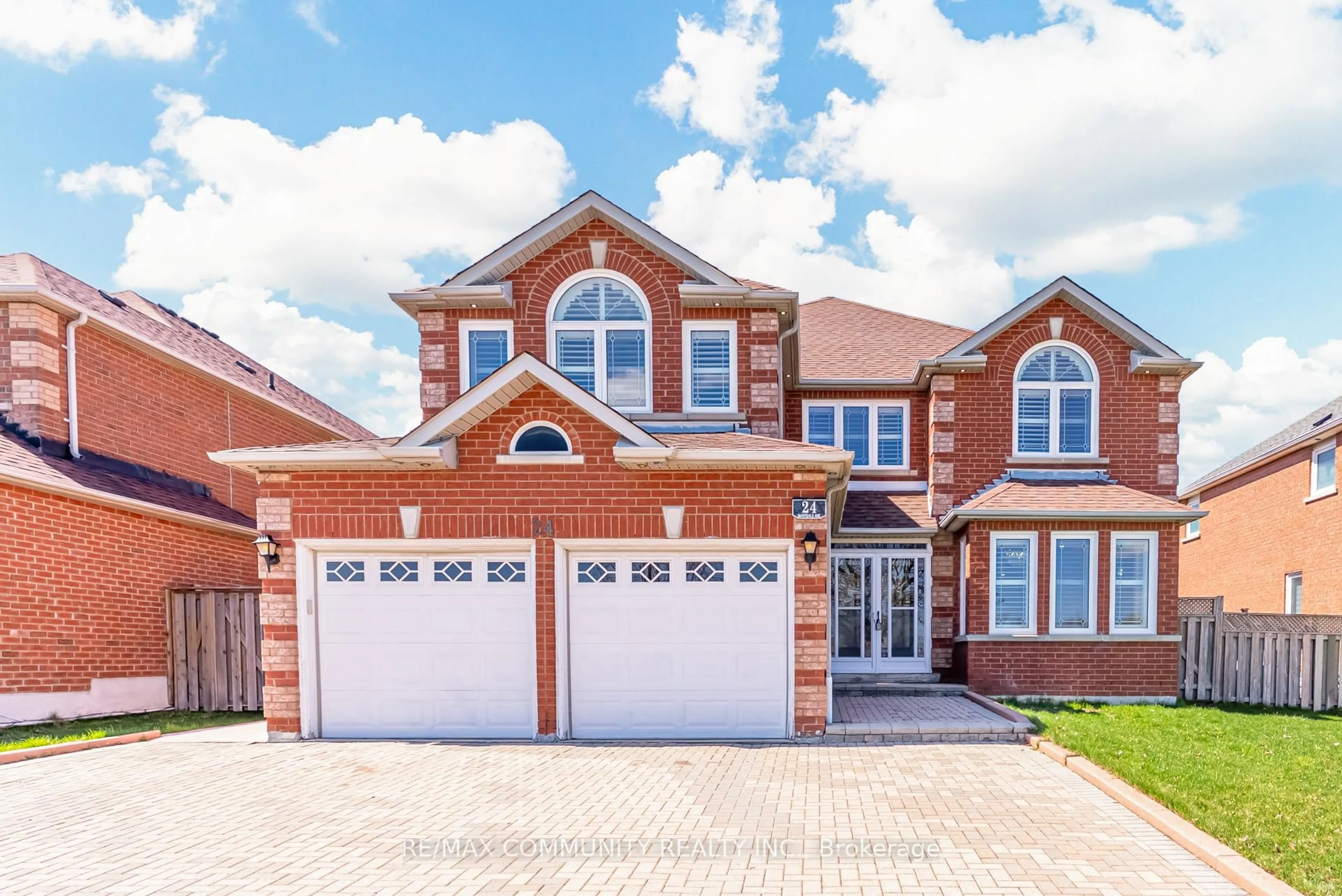 Home with brick exterior material, street for 24 Marydale Ave, Markham Ontario L3S 3N4
