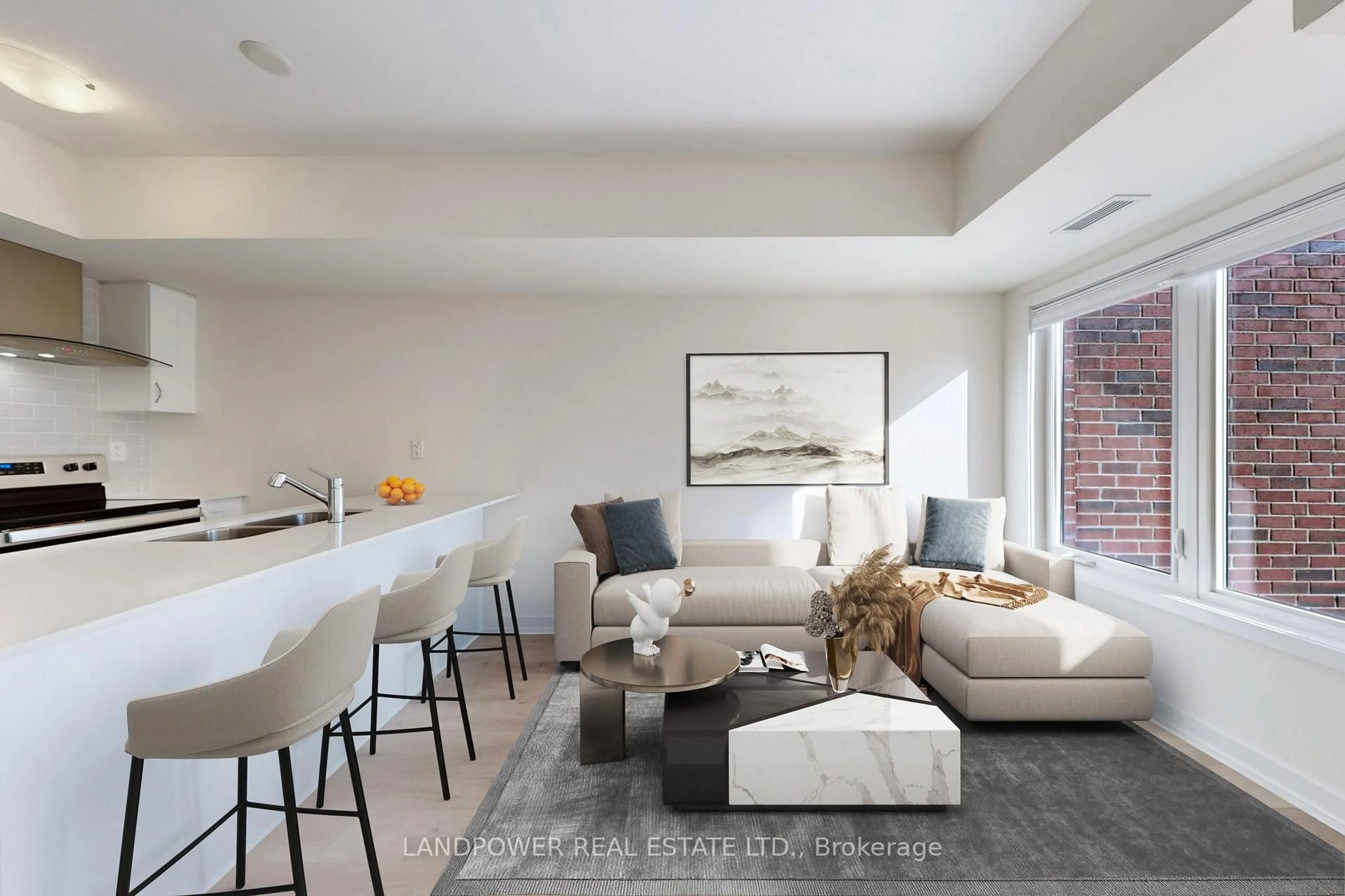 Living room with furniture, unknown for 60 Elizabeth St #3305, Richmond Hill Ontario L4C 5W2