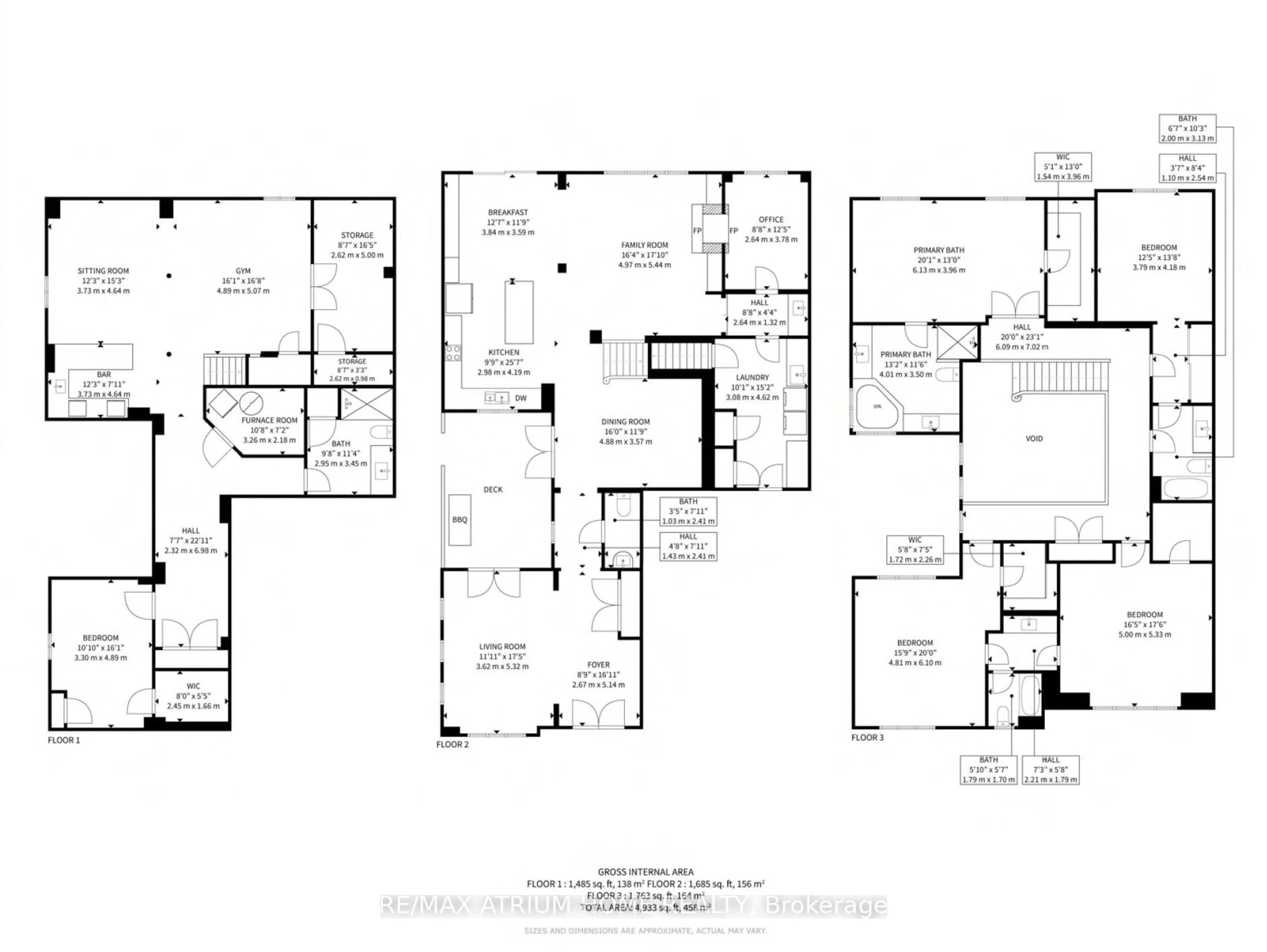 Floor plan for 55 Gillings St, Markham Ontario L6C 0G3