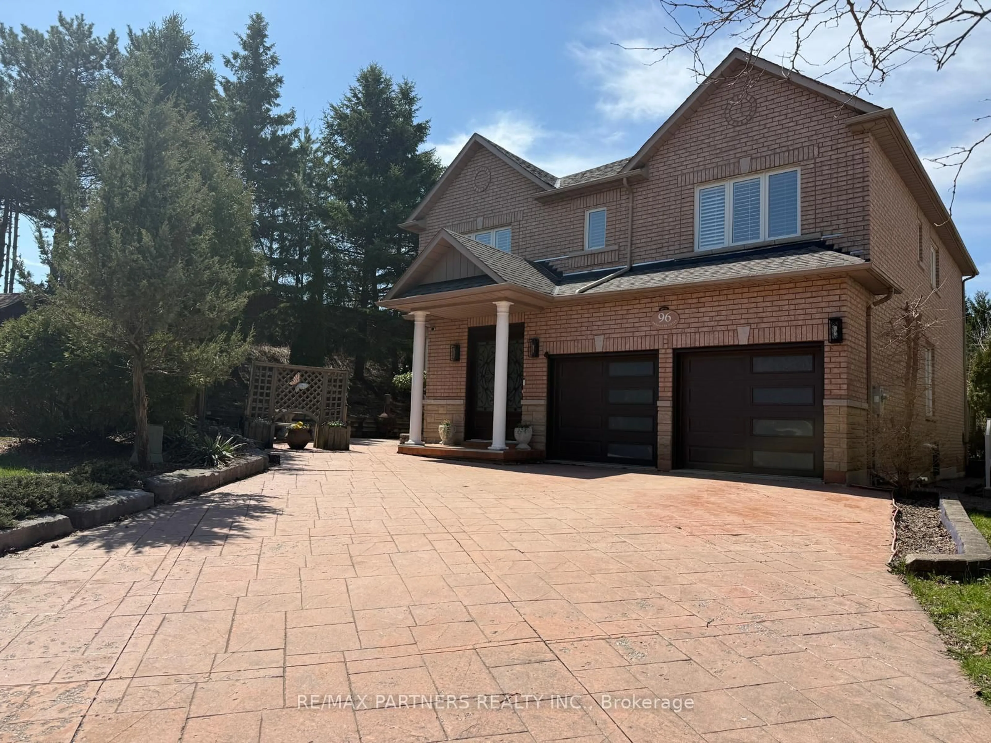 Home with brick exterior material, street for 96 Bradgate Dr, Markham Ontario L3T 7M3