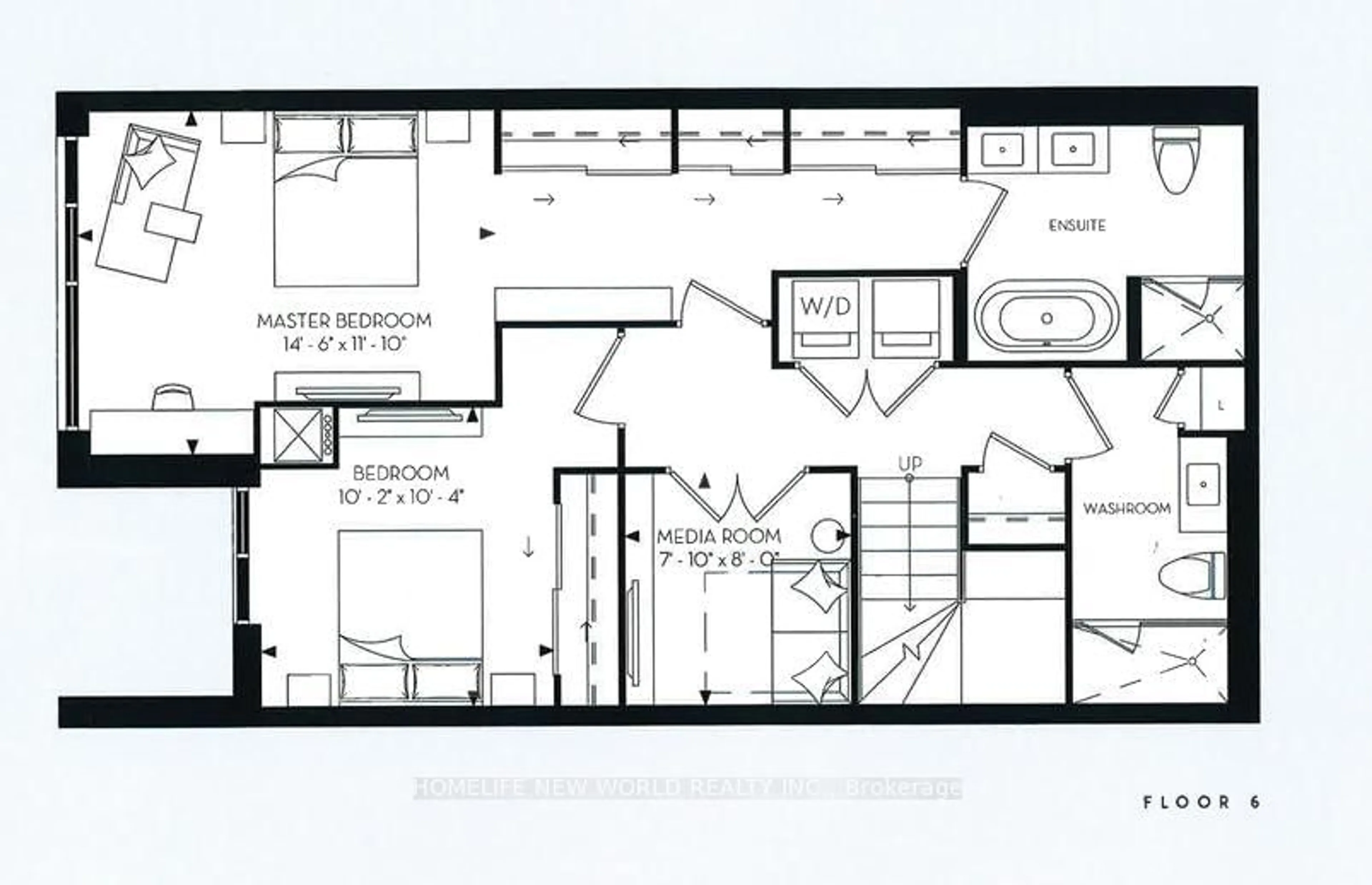 Floor plan for 38 Simcoe Promenade #903, Markham Ontario L6G 0H7