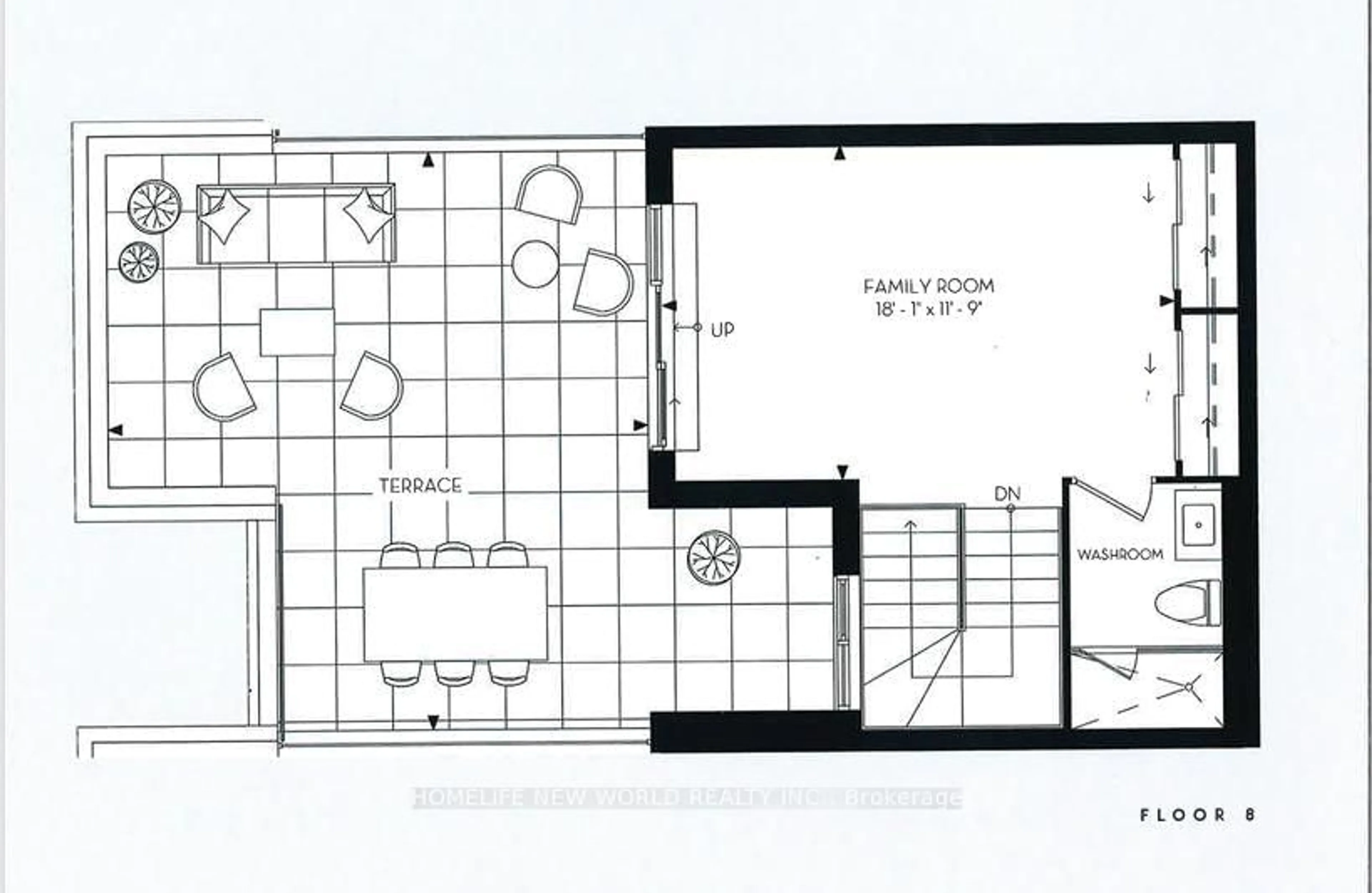Floor plan for 38 Simcoe Promenade #903, Markham Ontario L6G 0H7