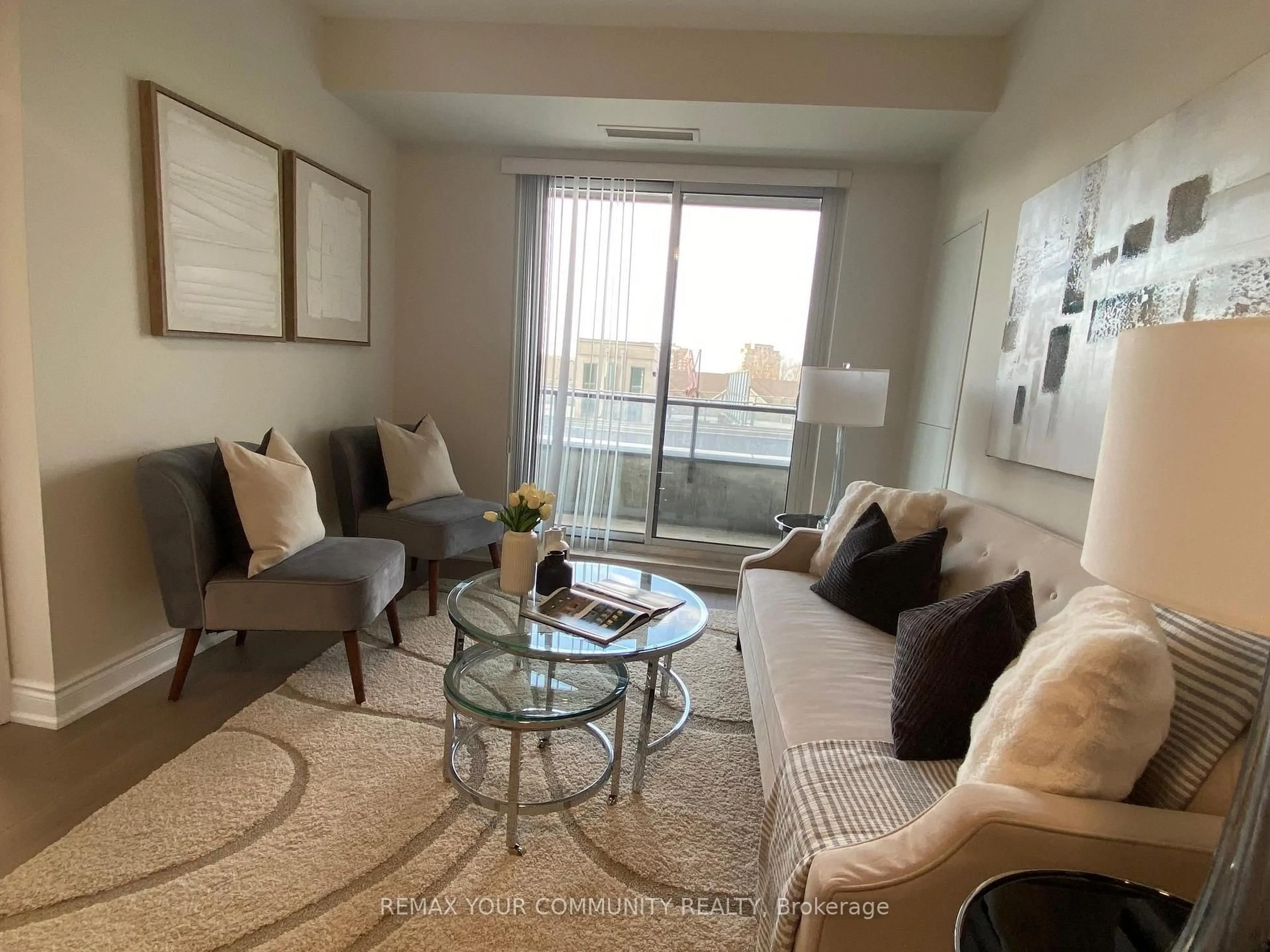 Living room with furniture, unknown for 325 South Park Rd #517, Markham Ontario L3T 0B8