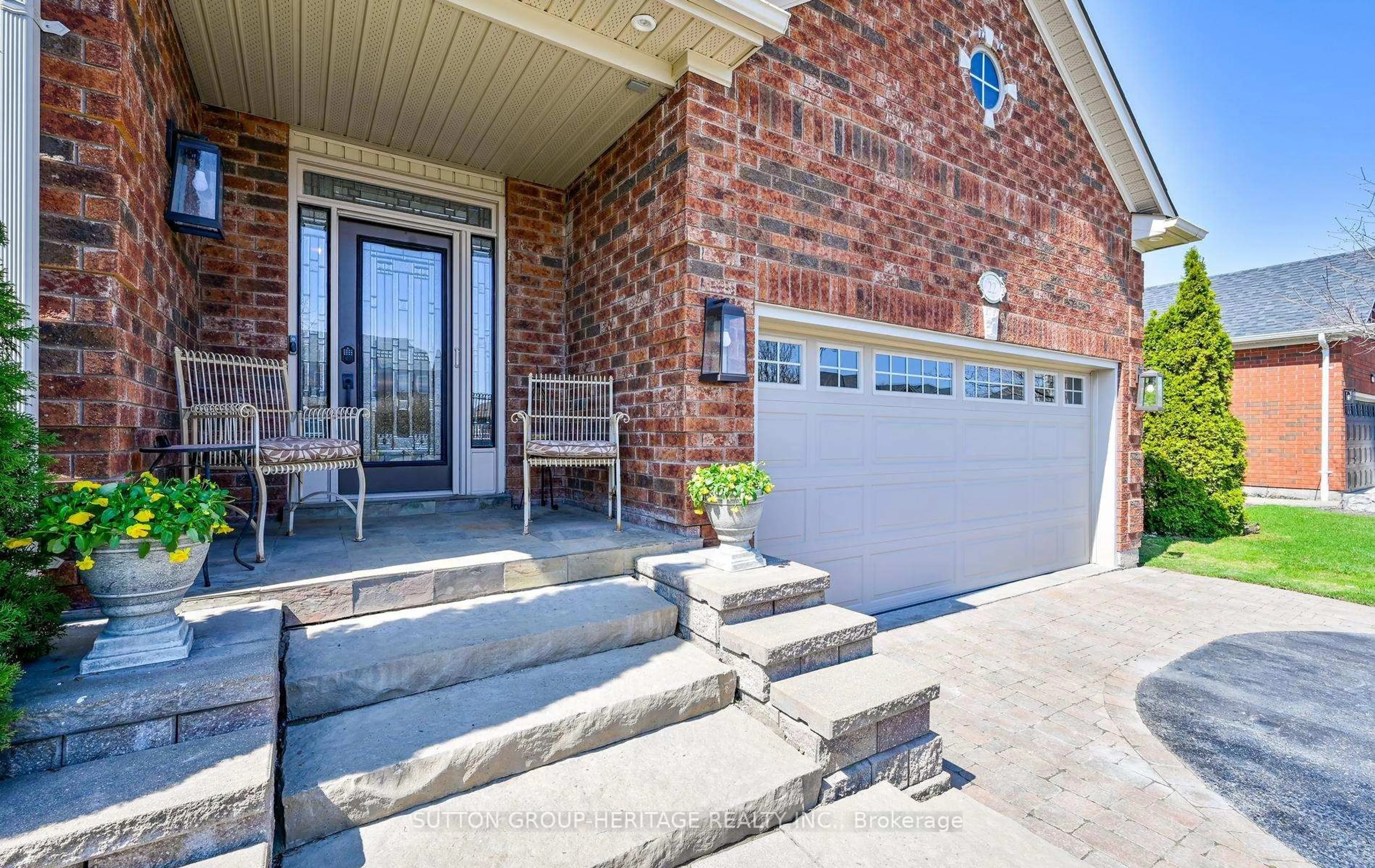 Home with brick exterior material, street for 22 Ash Green Lane, Uxbridge Ontario L9P 2A8