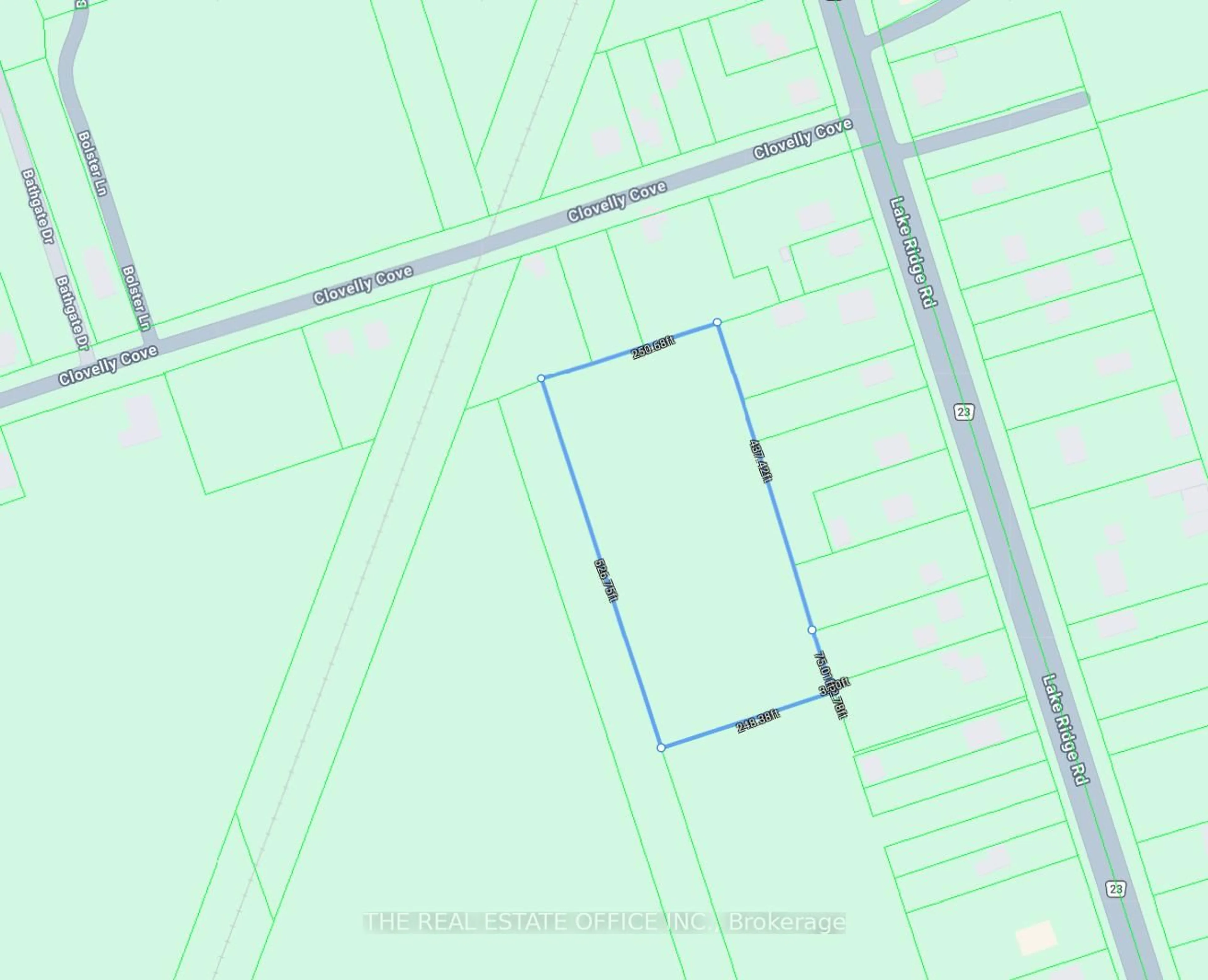 Picture of a map for 43 Clovelly Cove Rd, Georgina Ontario L0E 1N0