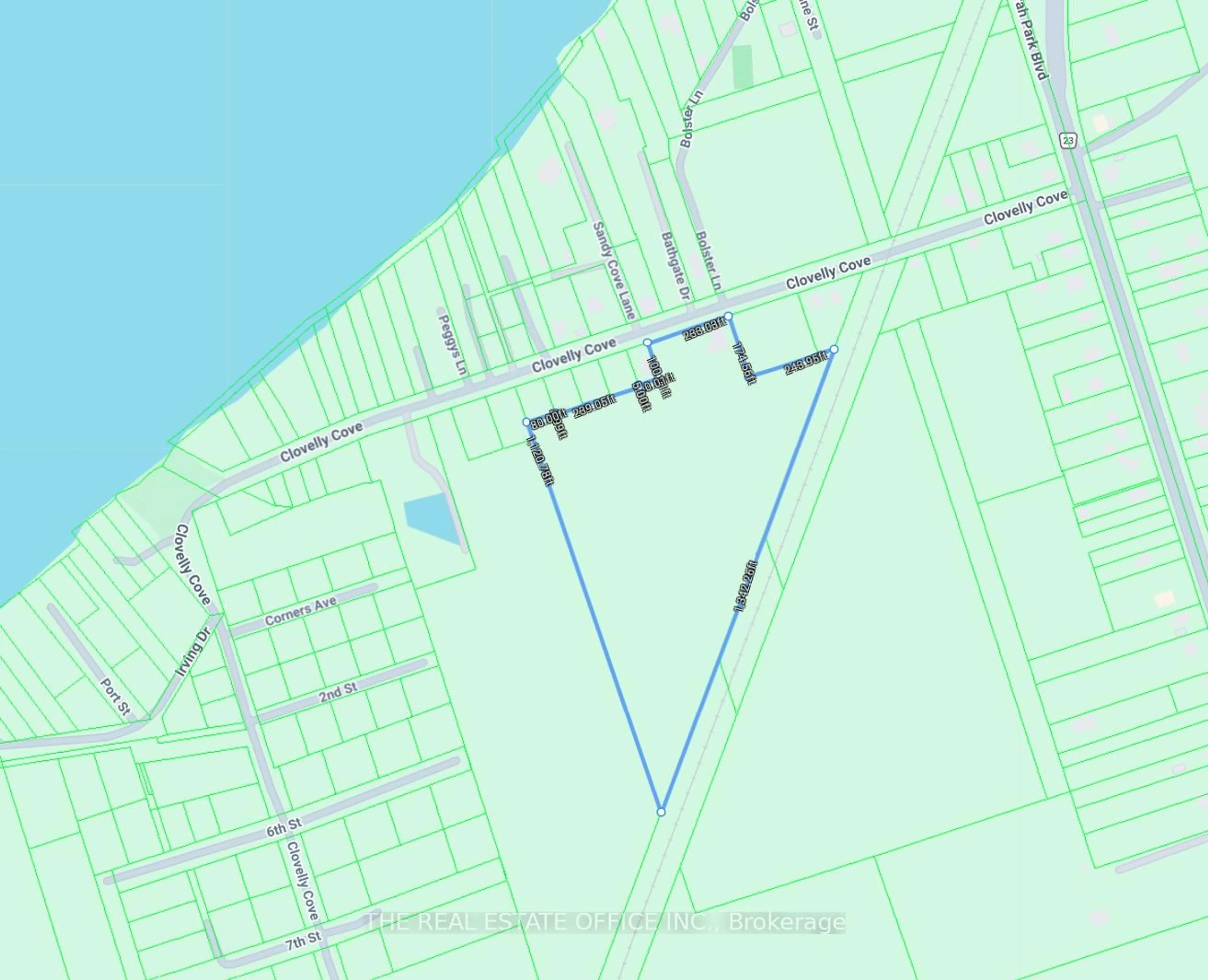 Picture of a map for 43 Clovelly Cove Rd, Georgina Ontario L0E 1N0