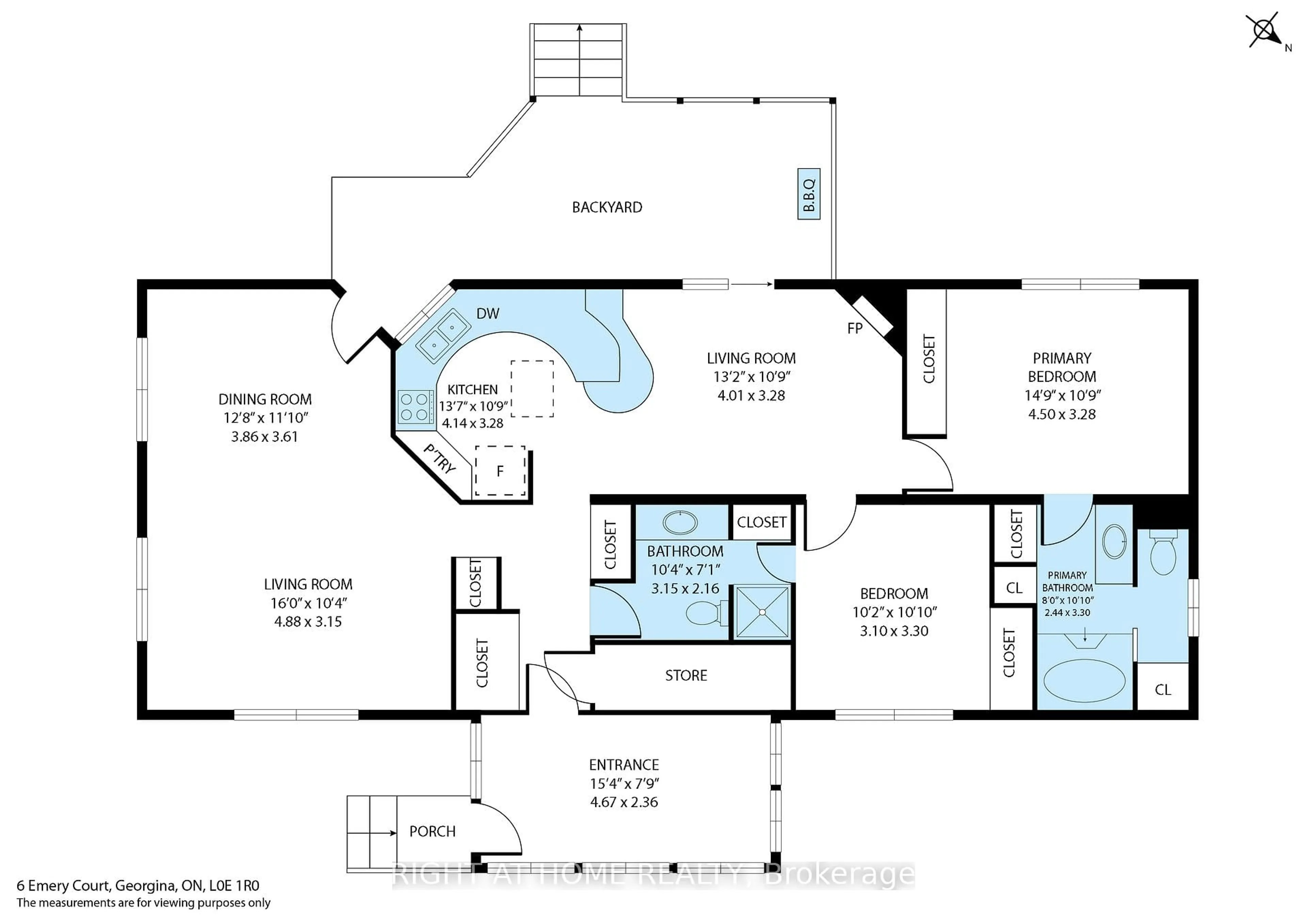 Floor plan for 6 Emery Crt, Georgina Ontario L0E 1R0