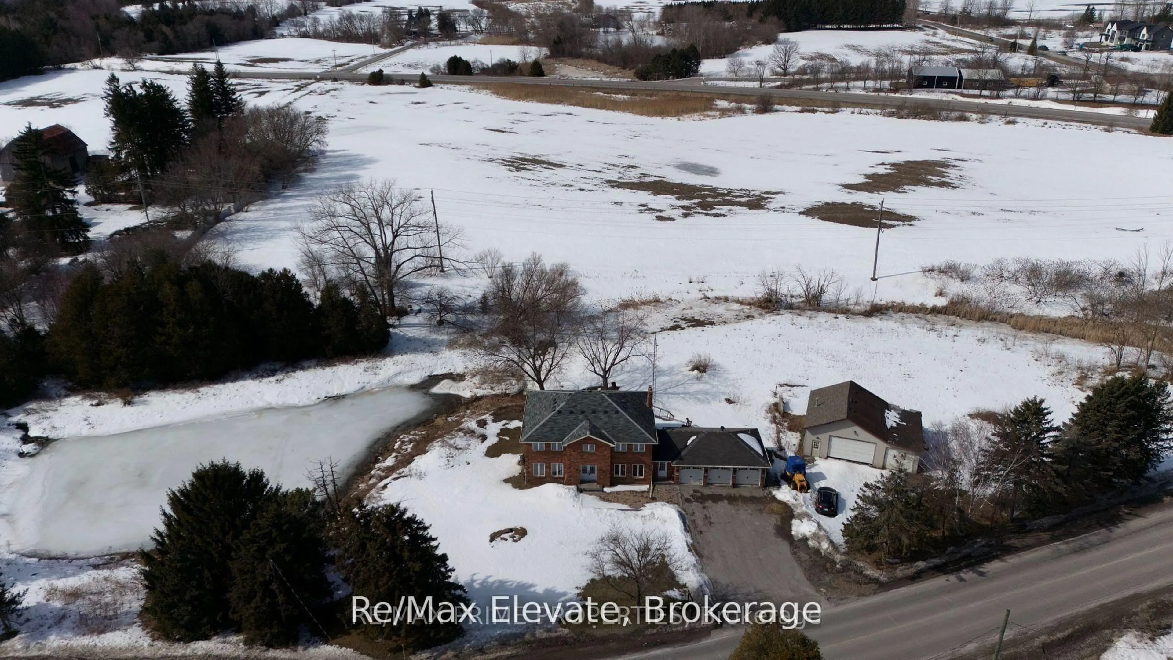 A pic from outside/outdoor area/front of a property/back of a property/a pic from drone, street for 3210 Regional Road 30 Rd, Whitchurch-Stouffville Ontario L4A 7X4