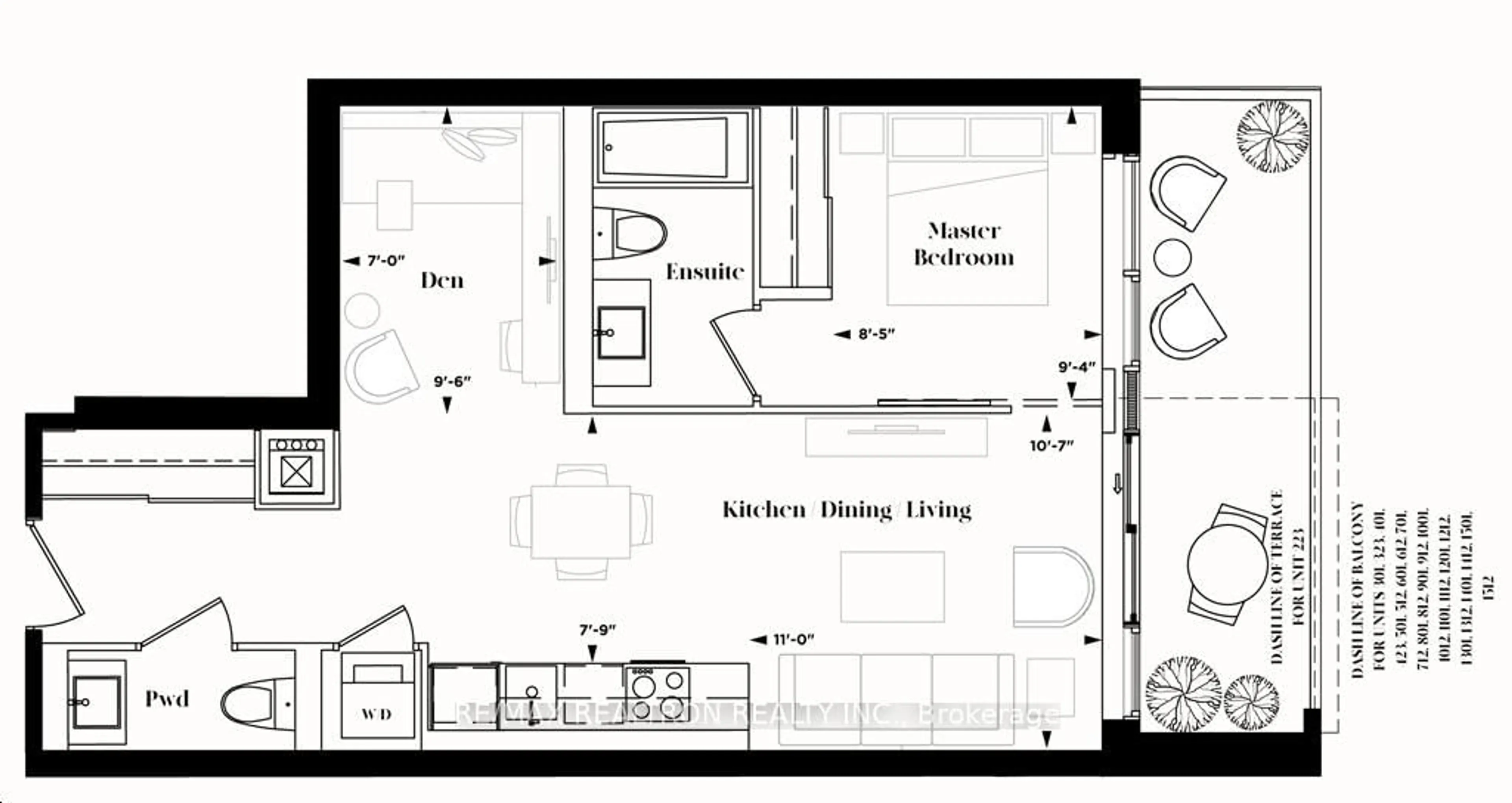 Floor plan for 185 Deerfield Rd #301, Newmarket Ontario L3Y 0G7