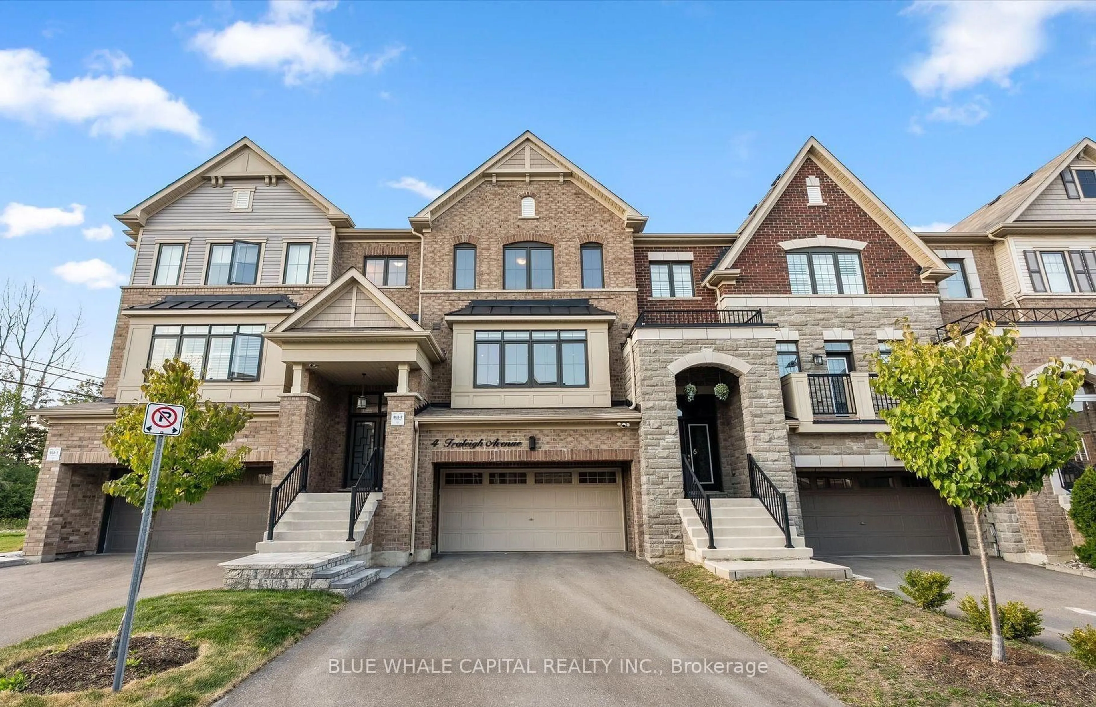 Home with brick exterior material, street for 4 Fraleigh Ave, Markham Ontario L6C 0Y9