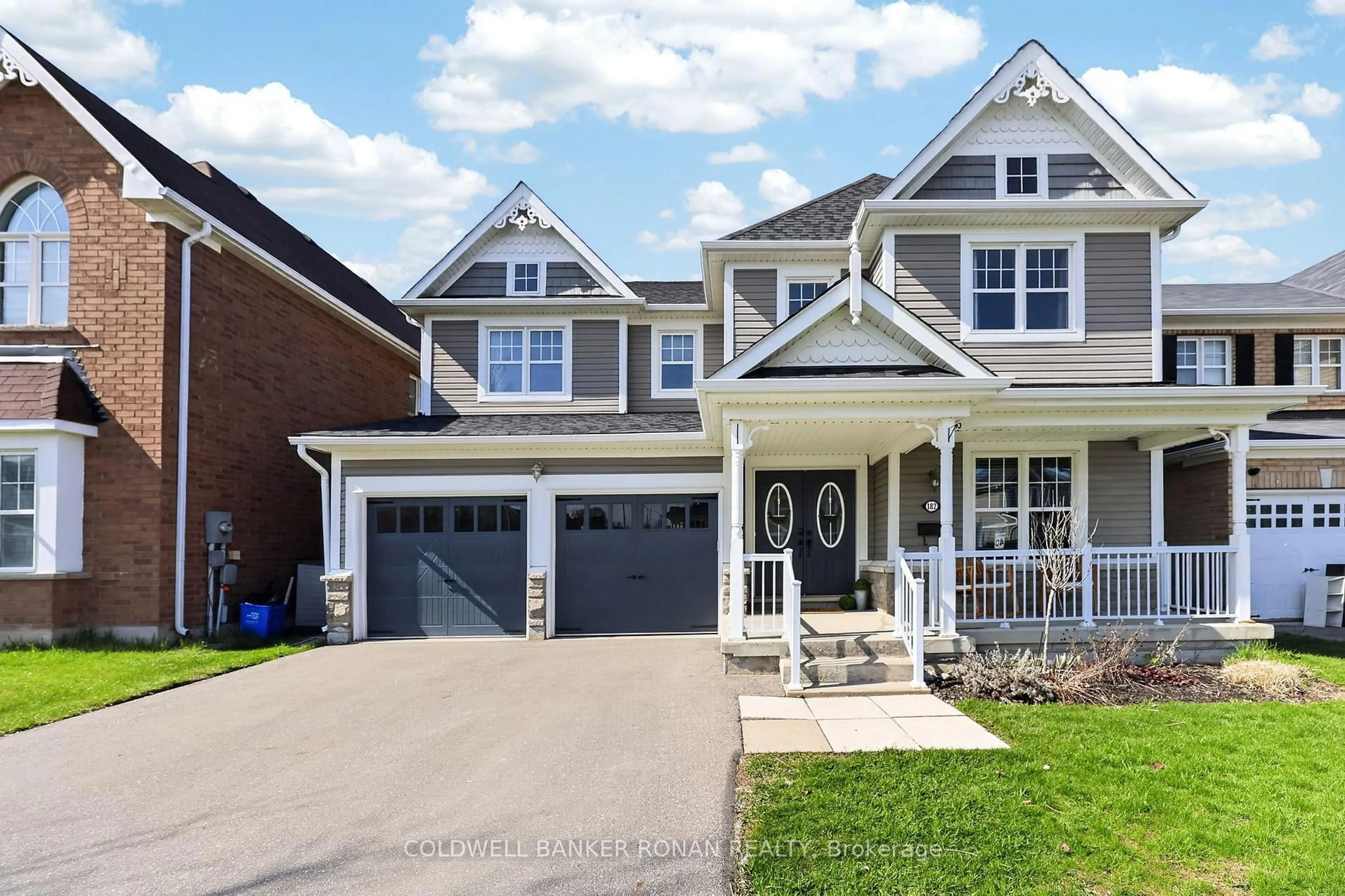 Home with brick exterior material, street for 182 Shephard Ave, New Tecumseth Ontario L9R 0K1