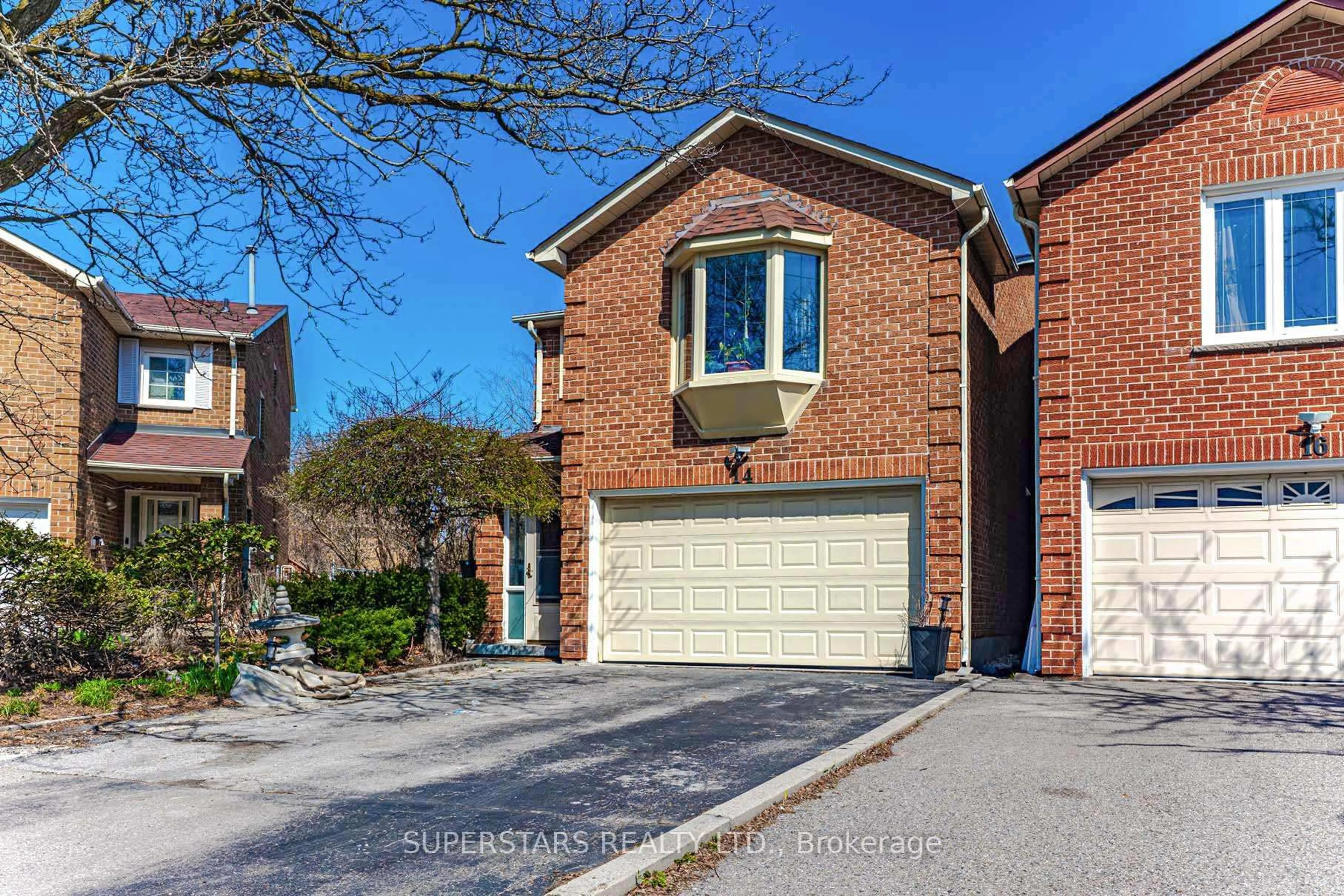 Home with brick exterior material, street for 14 Kemsing Crt, Markham Ontario L3R 4P7