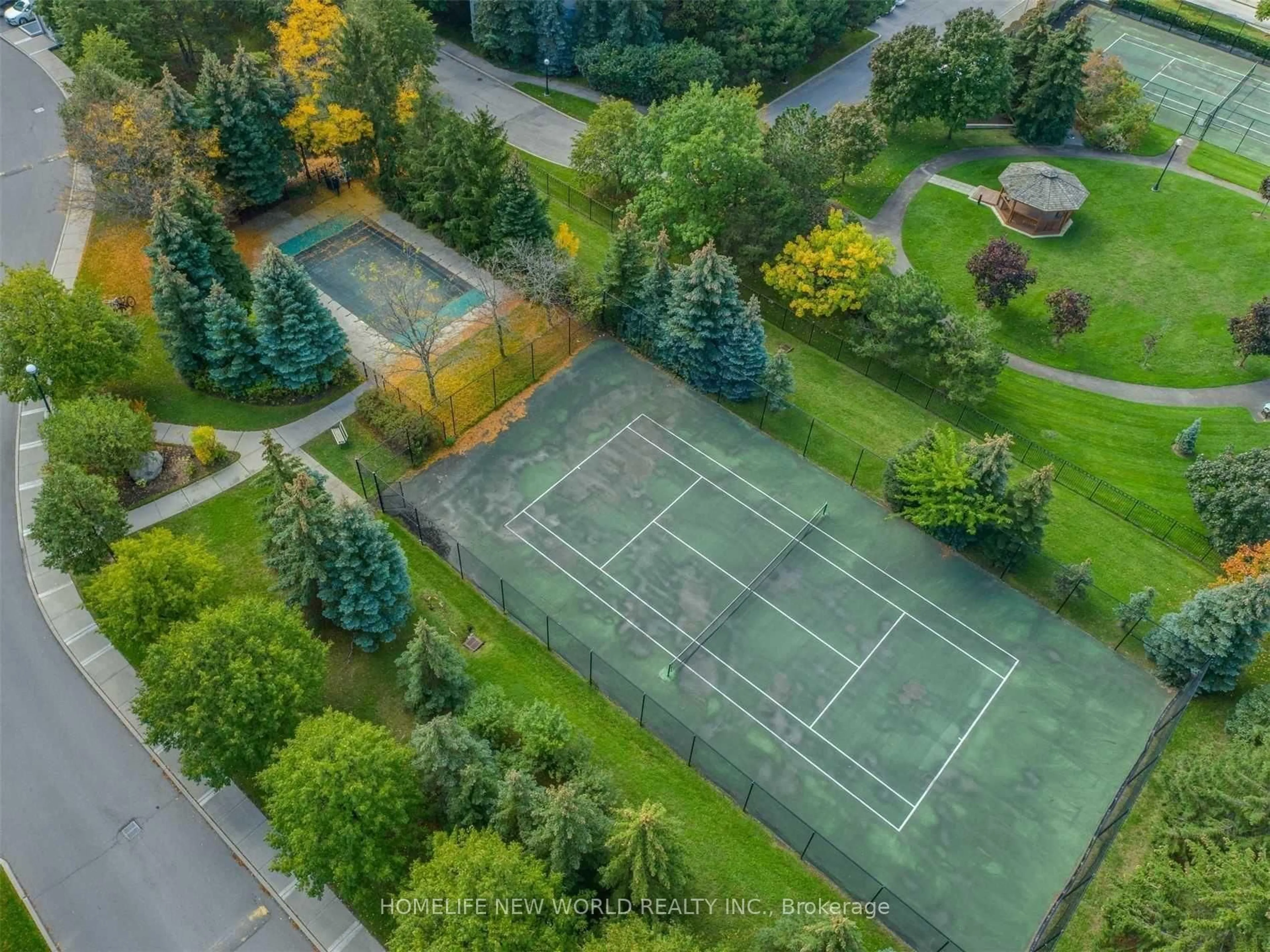 A pic from outside/outdoor area/front of a property/back of a property/a pic from drone, unknown for 81 Townsgate Dr #205, Vaughan Ontario L4J 8E6
