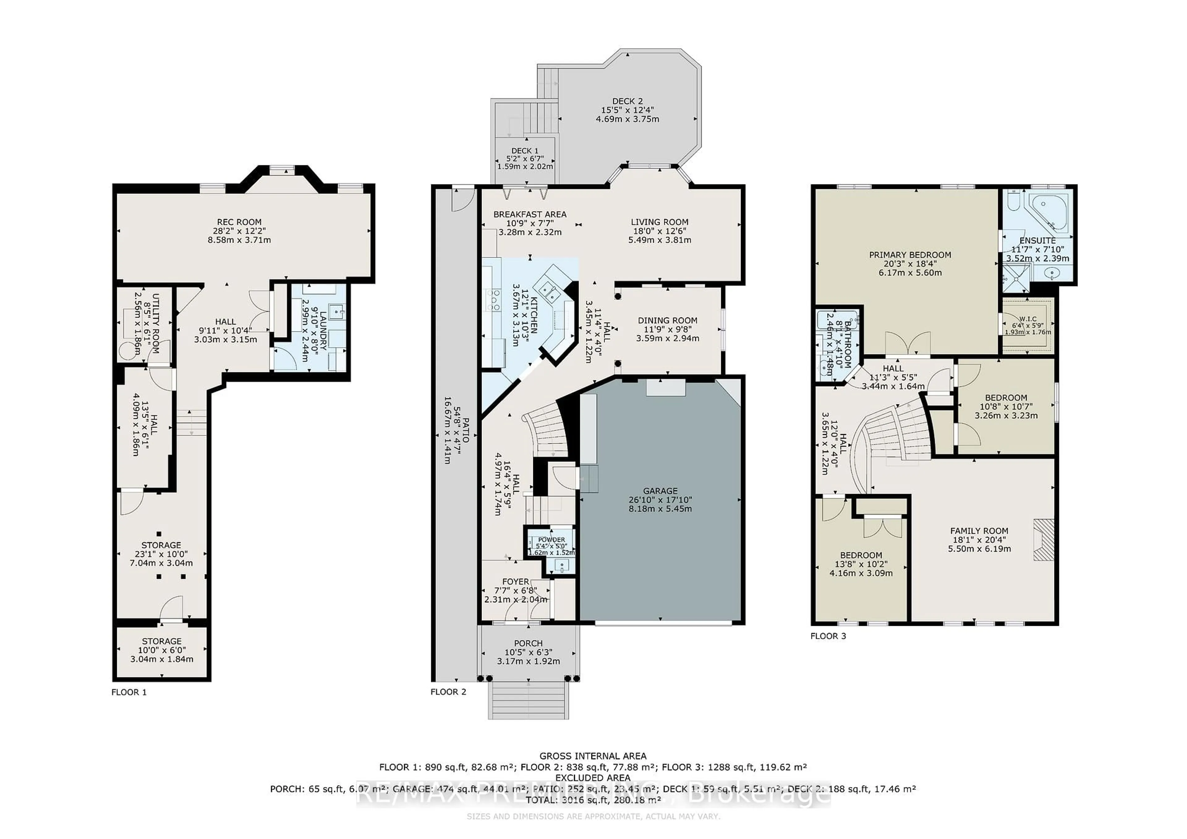 Floor plan for 28 Osprey Dr, Vaughan Ontario L4H 1Y2