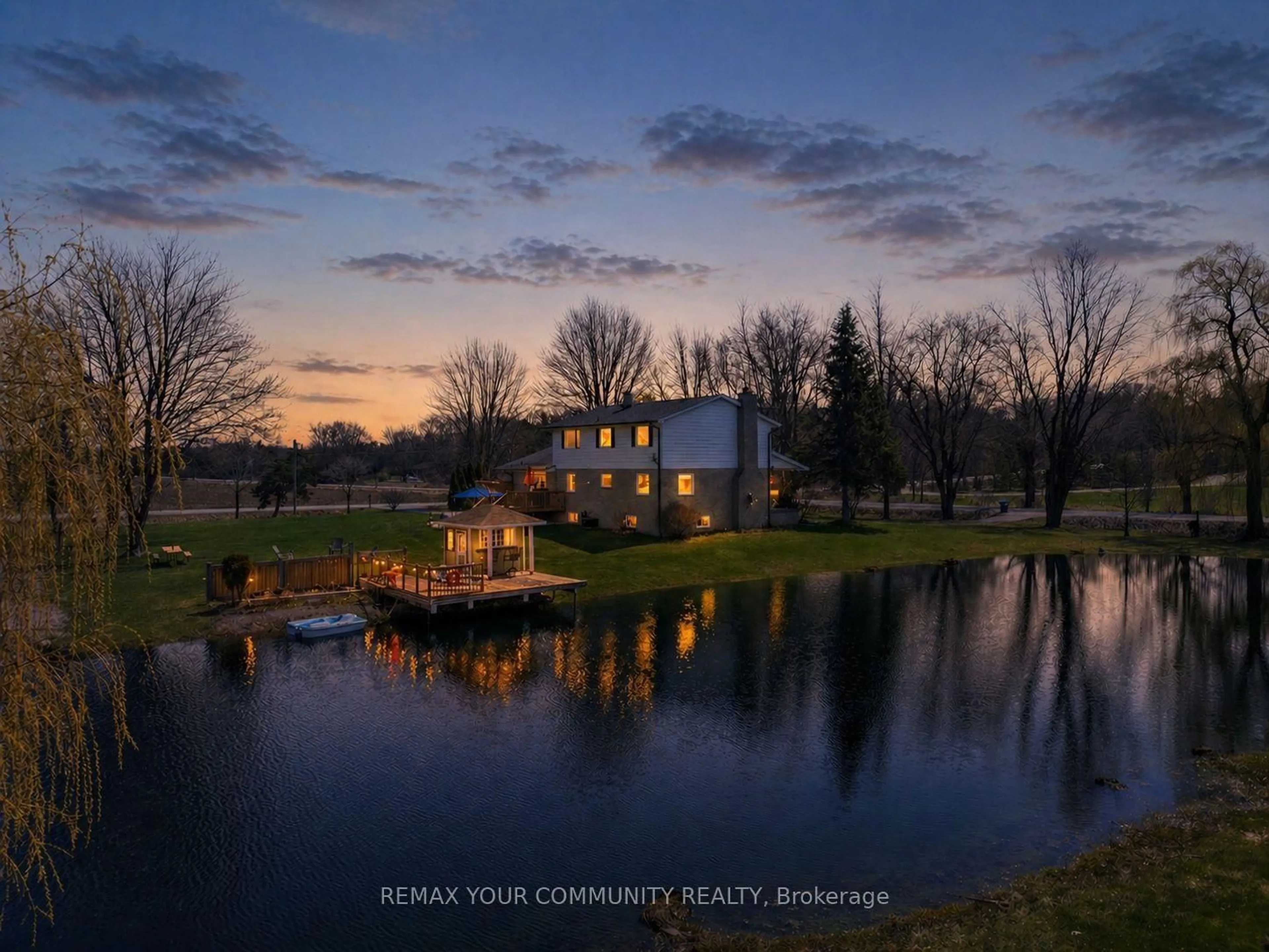 A pic from outside/outdoor area/front of a property/back of a property/a pic from drone, water/lake/river/ocean view for 3252 15th Sdrd, New Tecumseth Ontario L0G 1A0