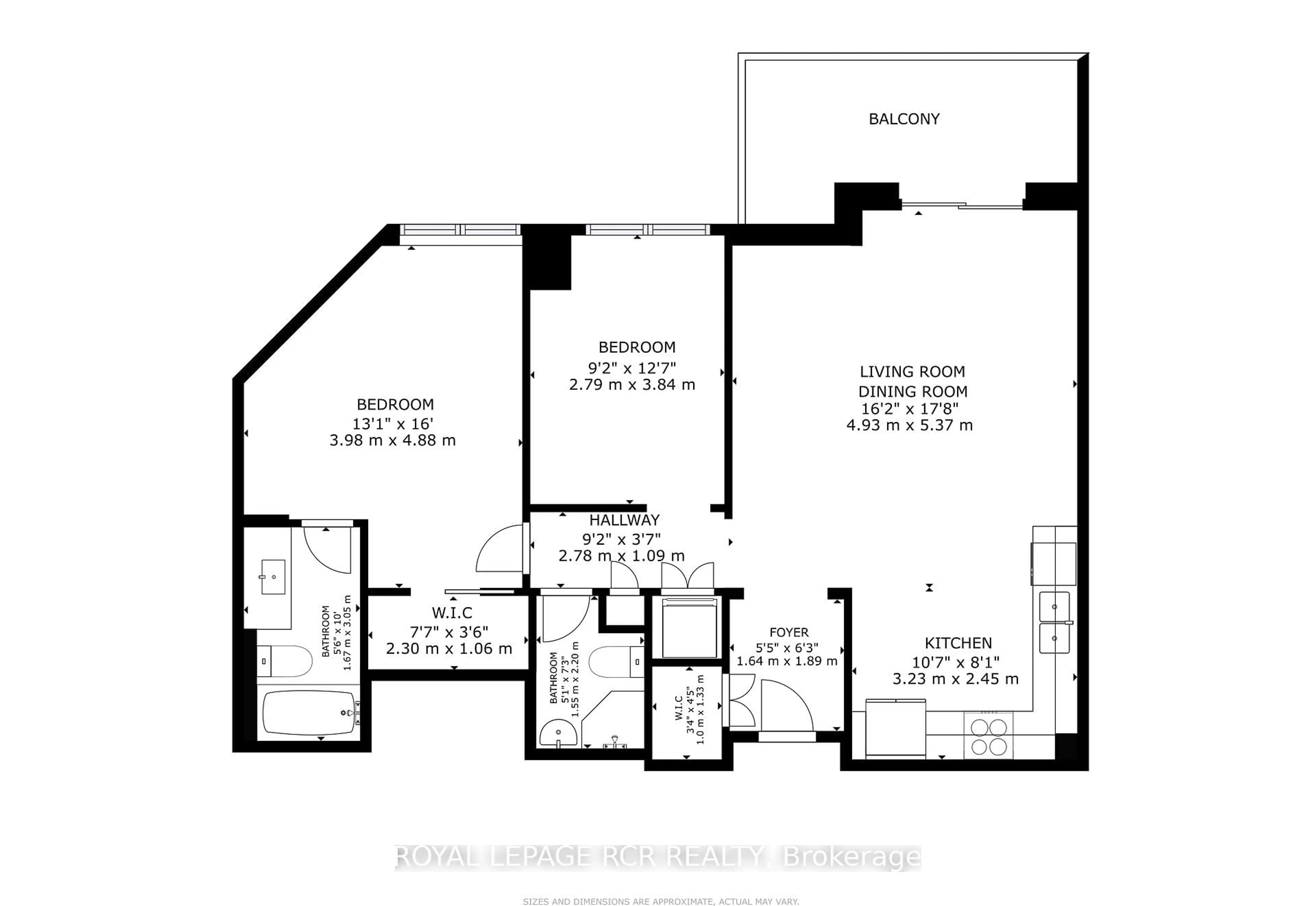Floor plan for 80 Burns Blvd #416, King Ontario L7B 0B3