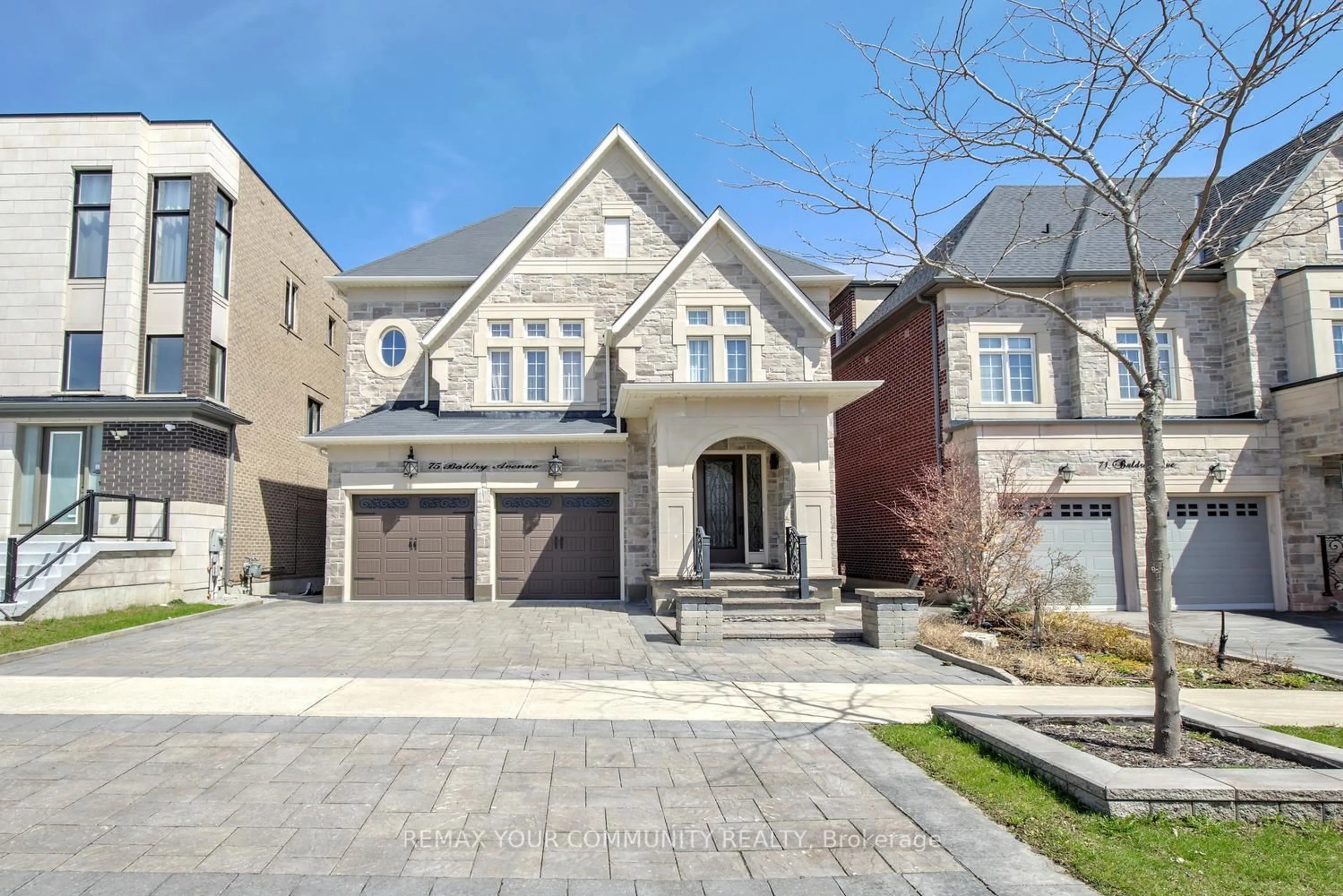 Home with brick exterior material, street for 75 Baldry Ave, Vaughan Ontario L6A 4X9