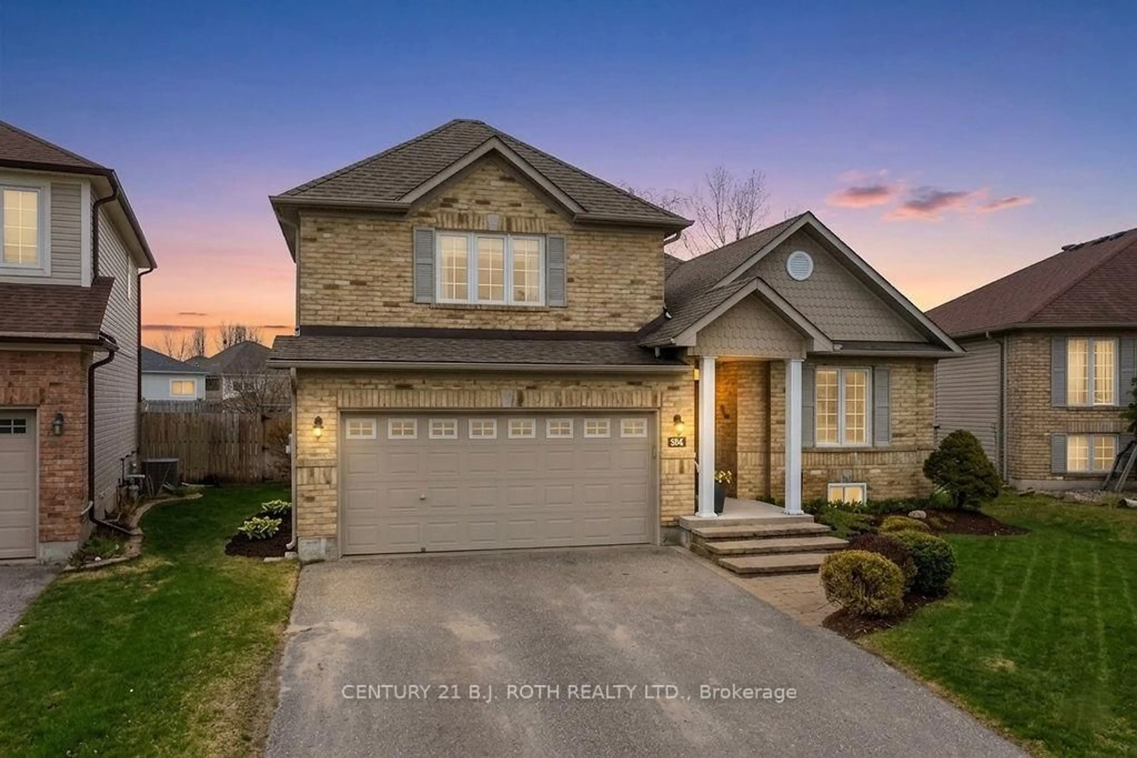 Home with brick exterior material, street for 84 Truax Cres, Essa Ontario L3W 0C1