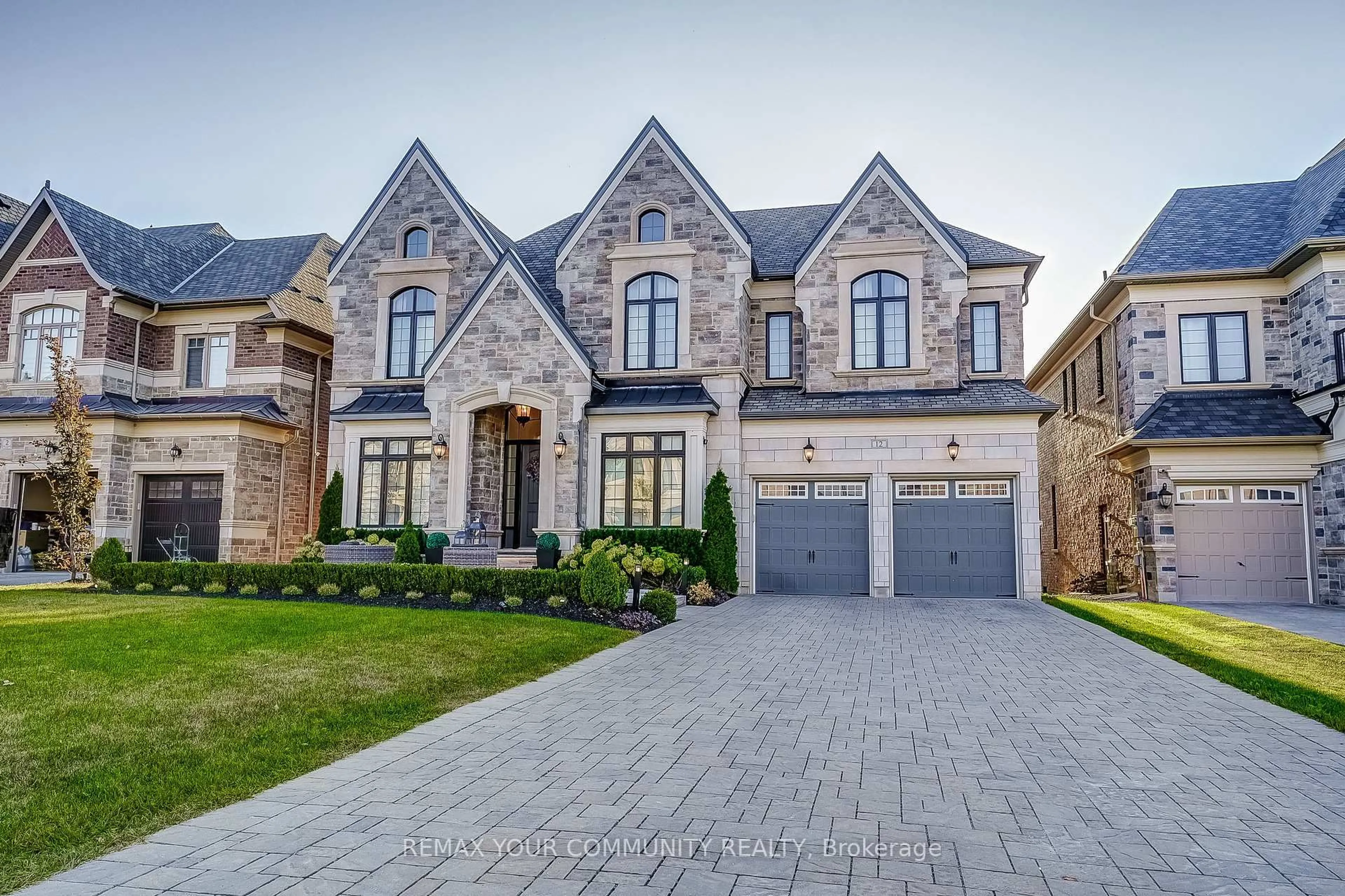 Home with brick exterior material, street for 12 Mary Natasha Crt, Vaughan Ontario L4H 3N5