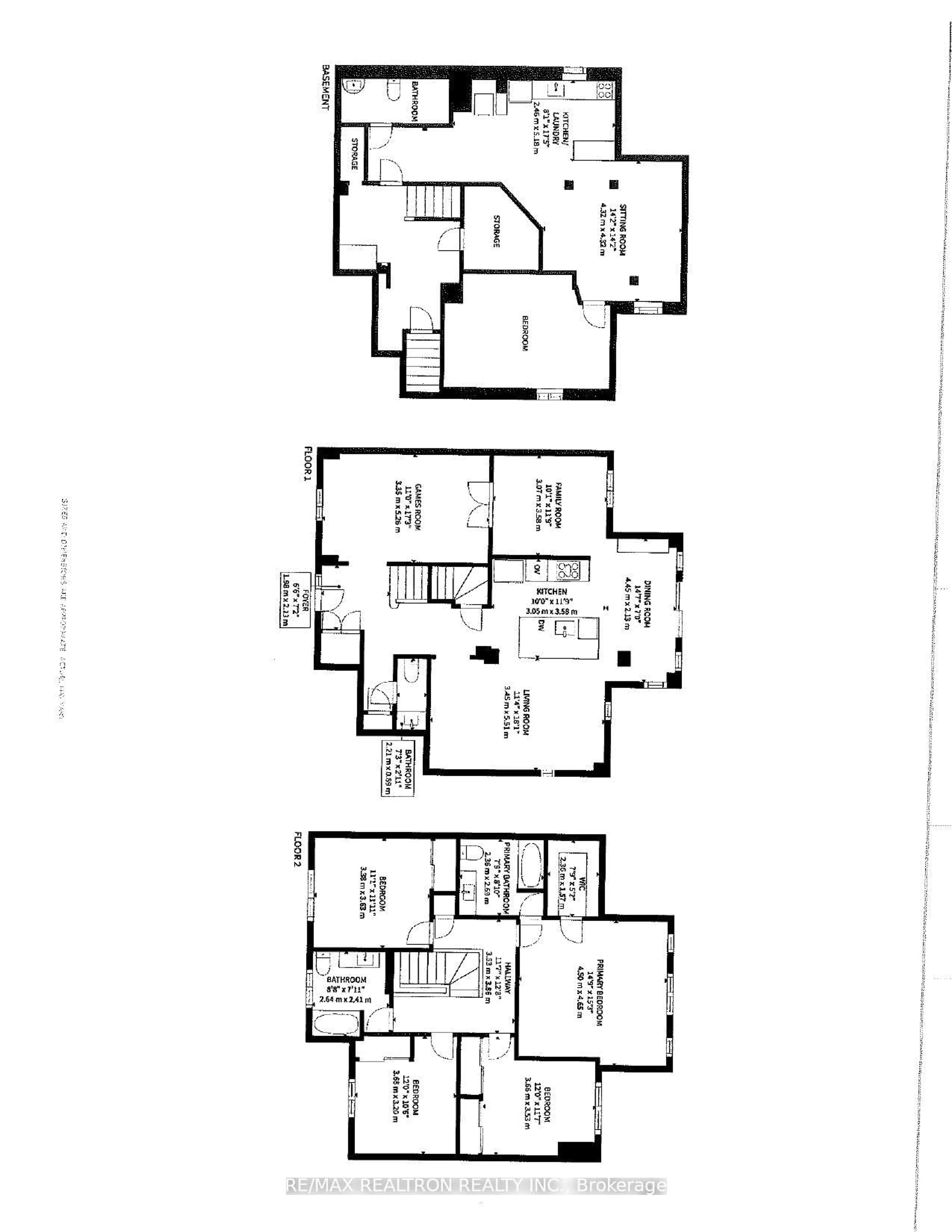 Floor plan for 200 Mccaffrey Rd, Newmarket Ontario L3X 1J9