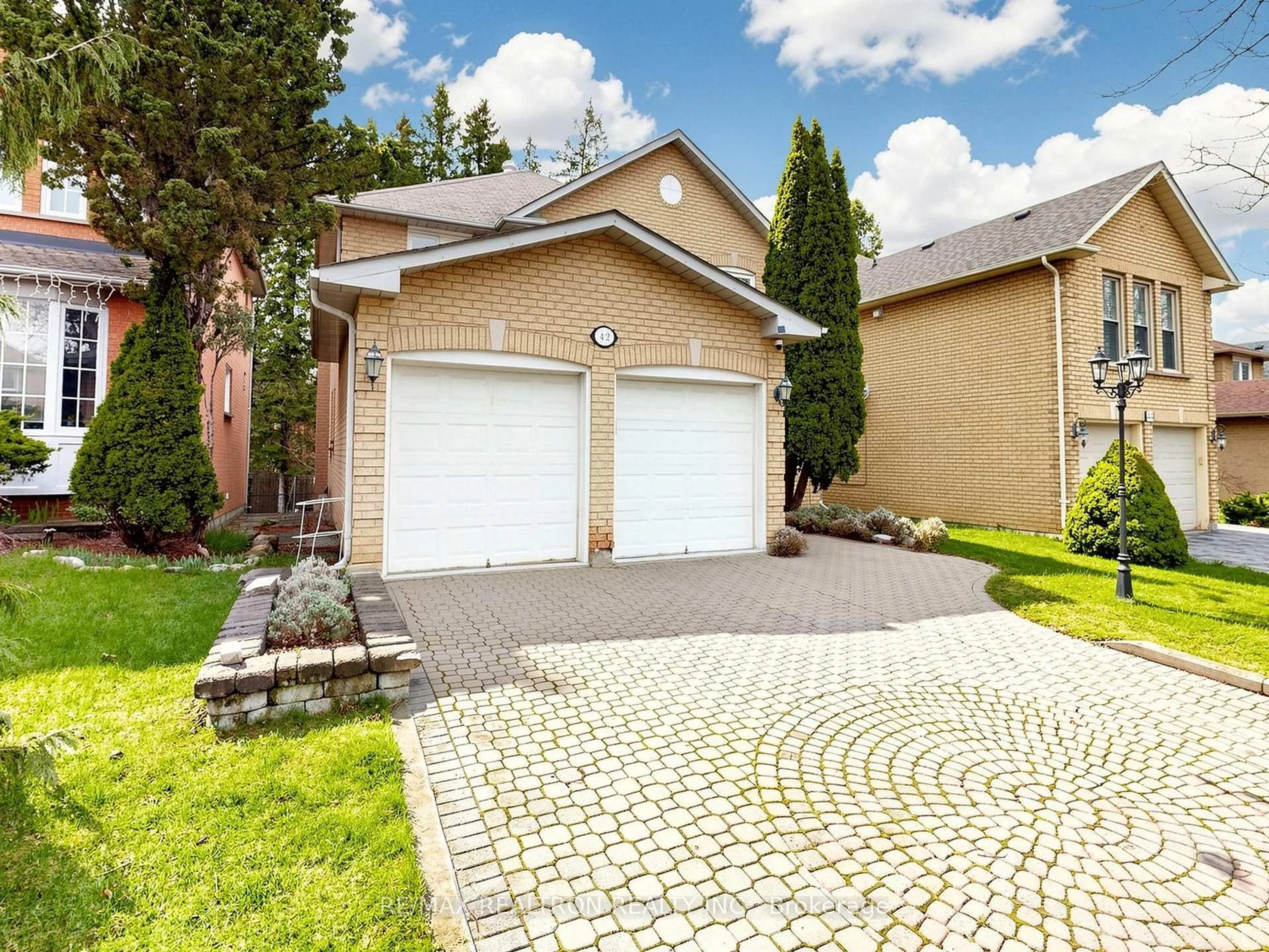 Home with brick exterior material, street for 42 Loyal Blue Cres, Richmond Hill Ontario L4S 1A3
