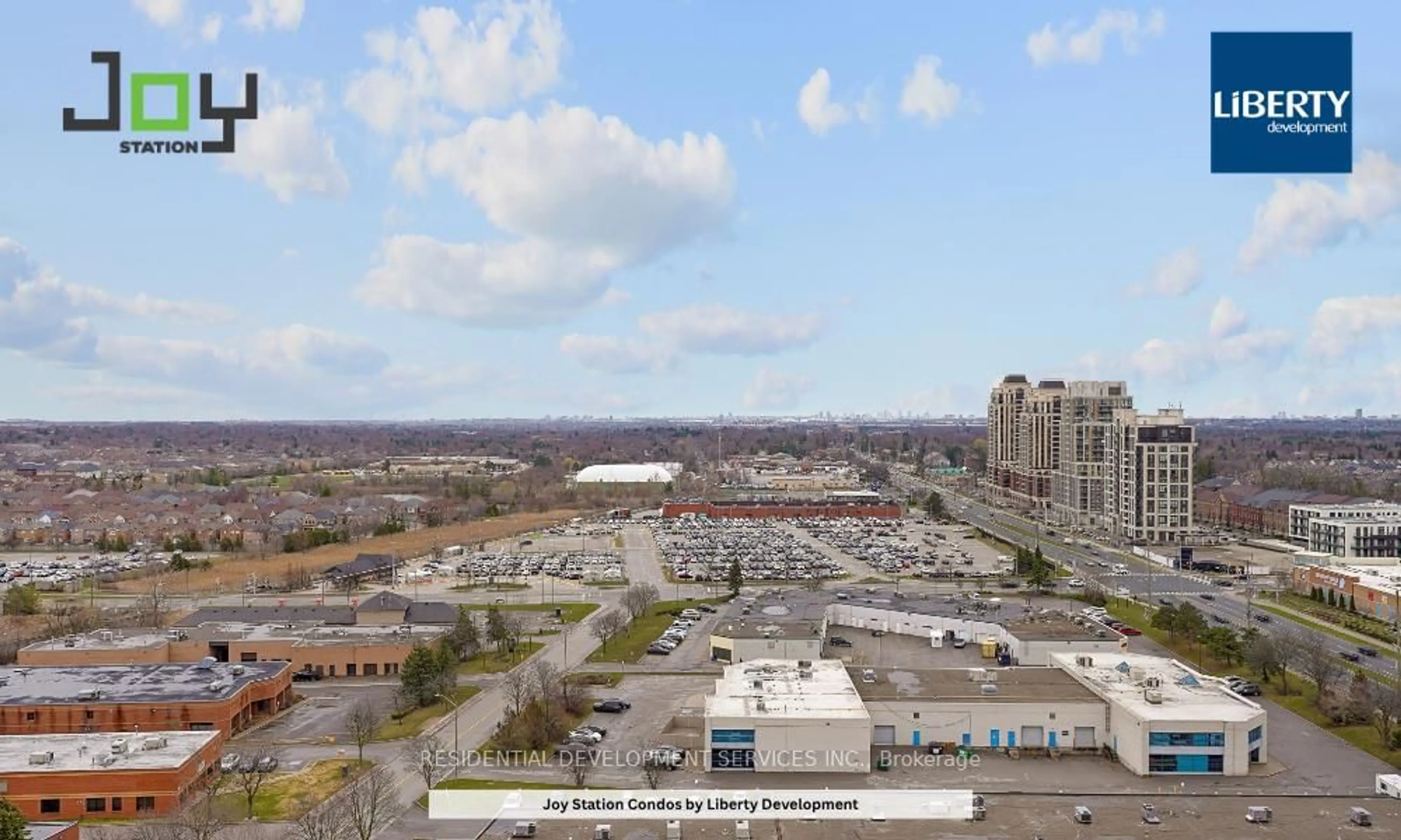 A pic from outside/outdoor area/front of a property/back of a property/a pic from drone, city buildings view from balcony for 9751 Markham Rd #B-1806, Markham Ontario L6E 0H8