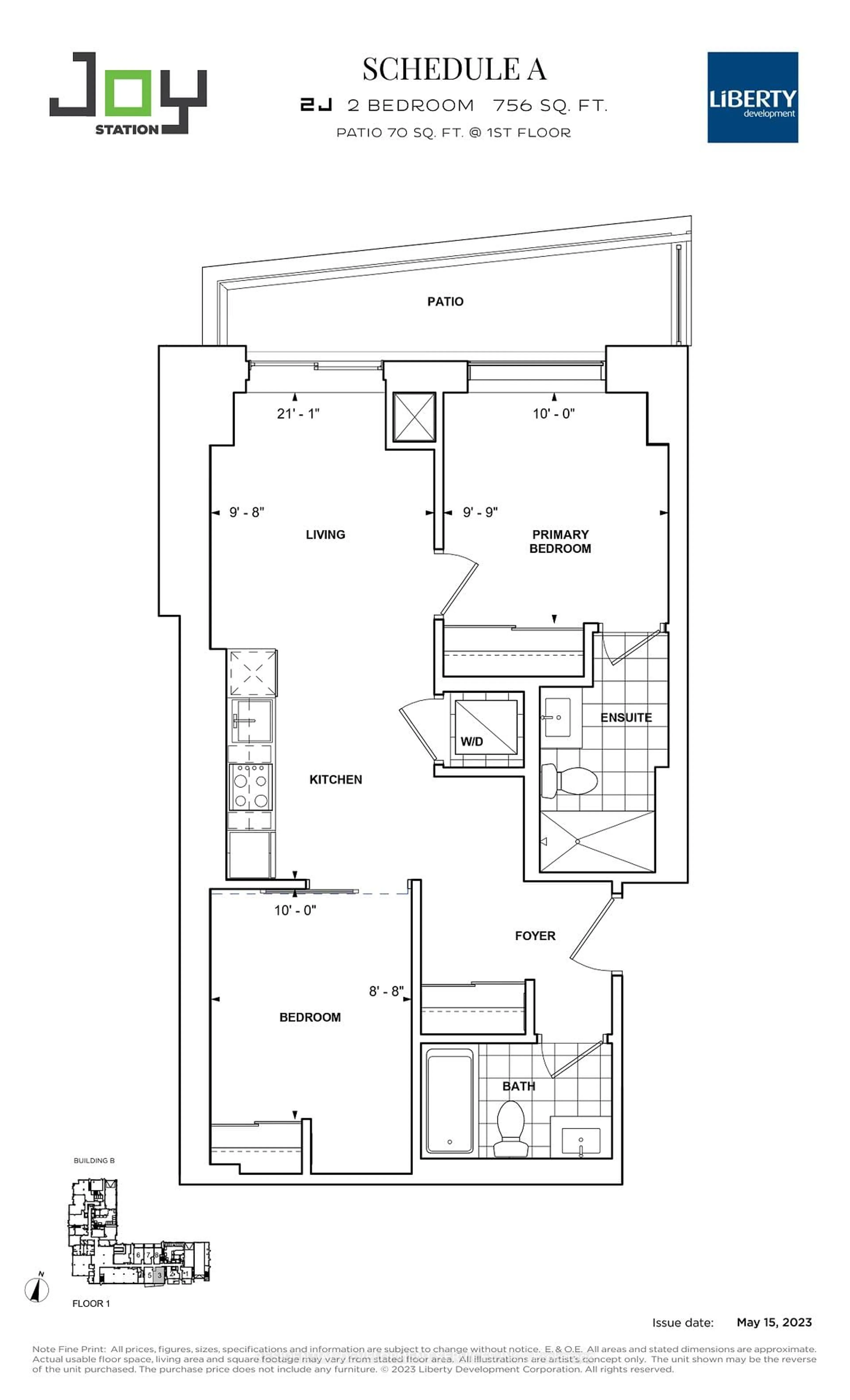 Floor plan for 9751 Markham Rd #B-103, Markham Ontario L6E 0H8
