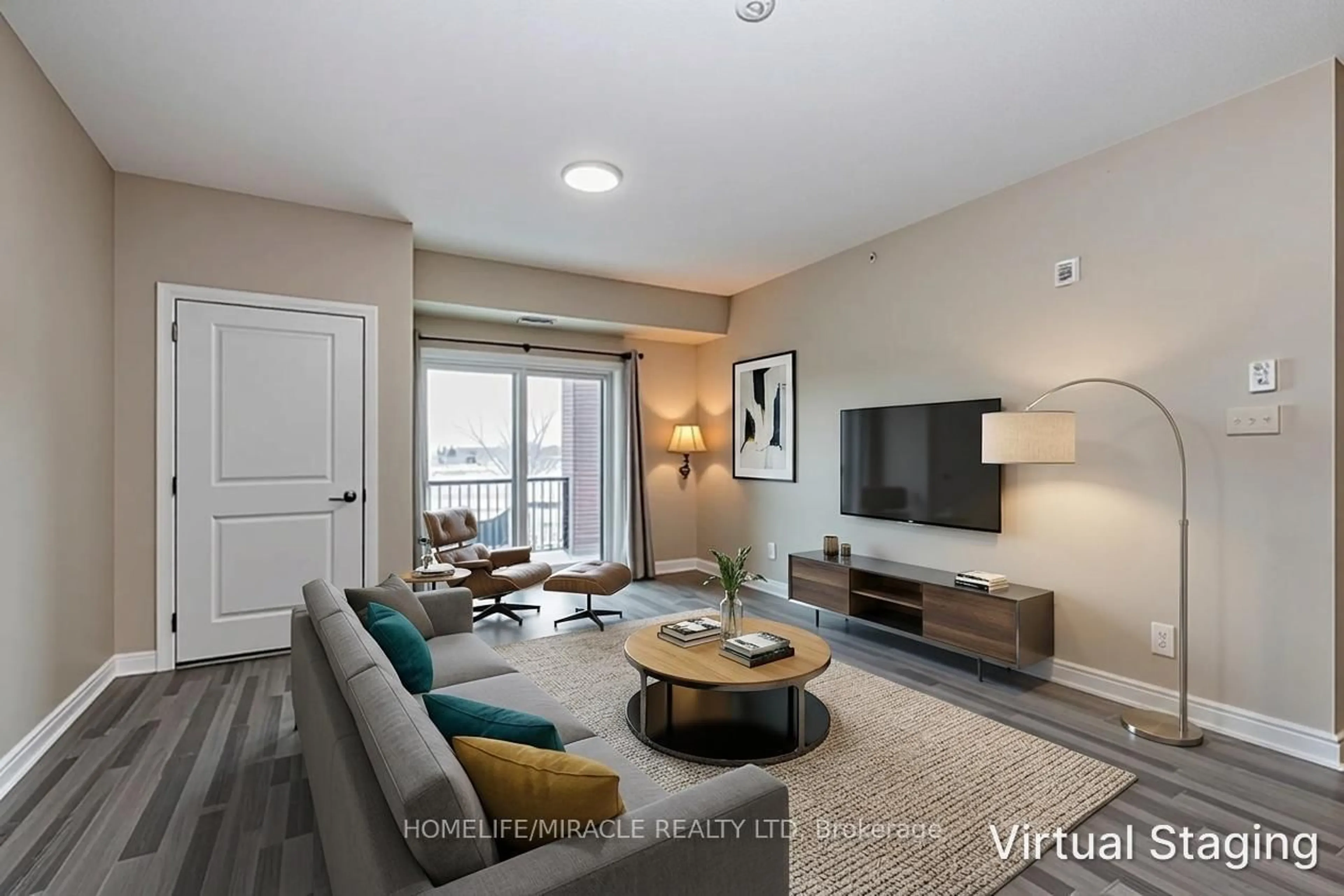 Living room with furniture, unknown for 161 Wellington St #304, New Tecumseth Ontario L9R 0R8