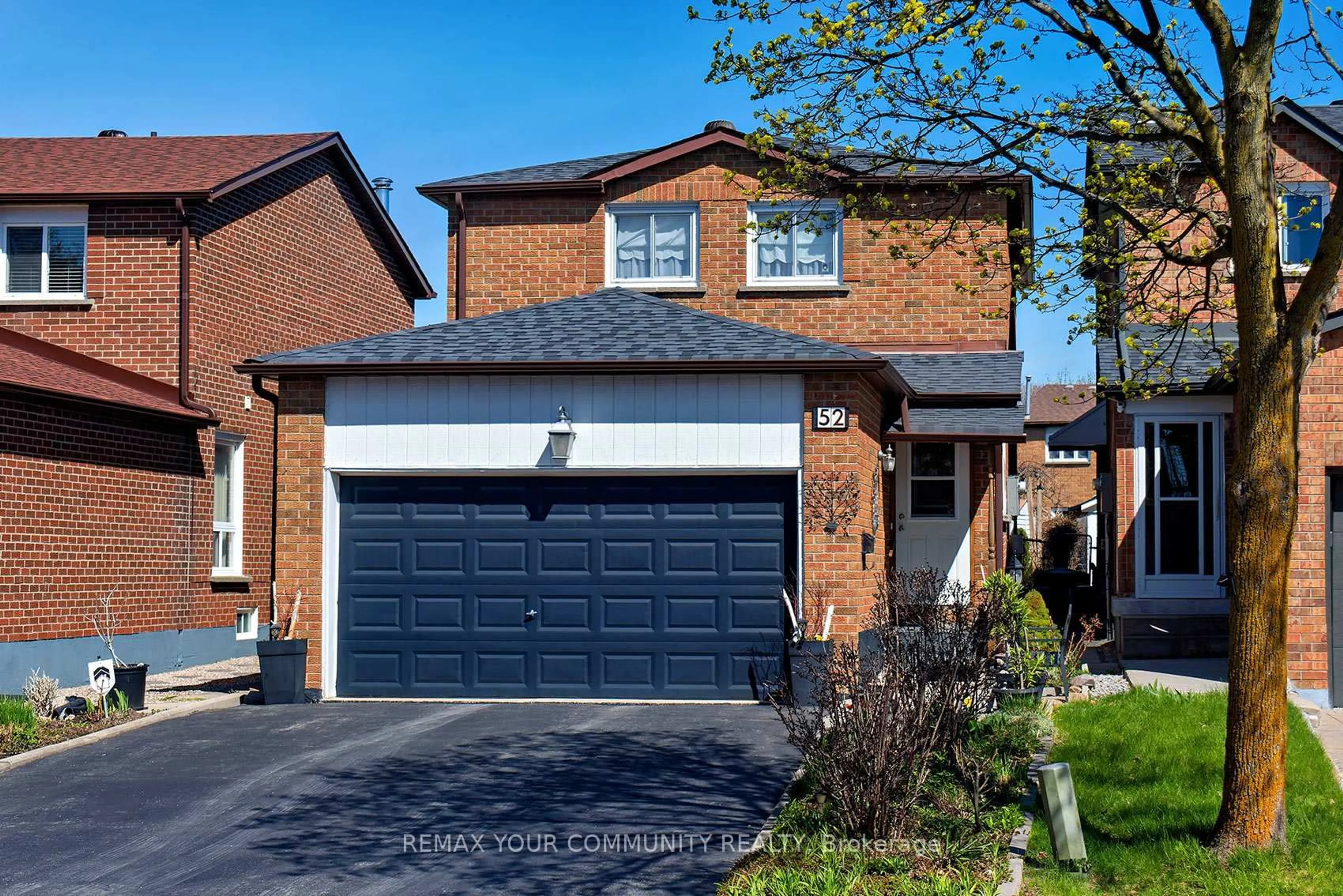 Home with brick exterior material, street for 52 Hornchurch Cres, Markham Ontario L3R 7C6