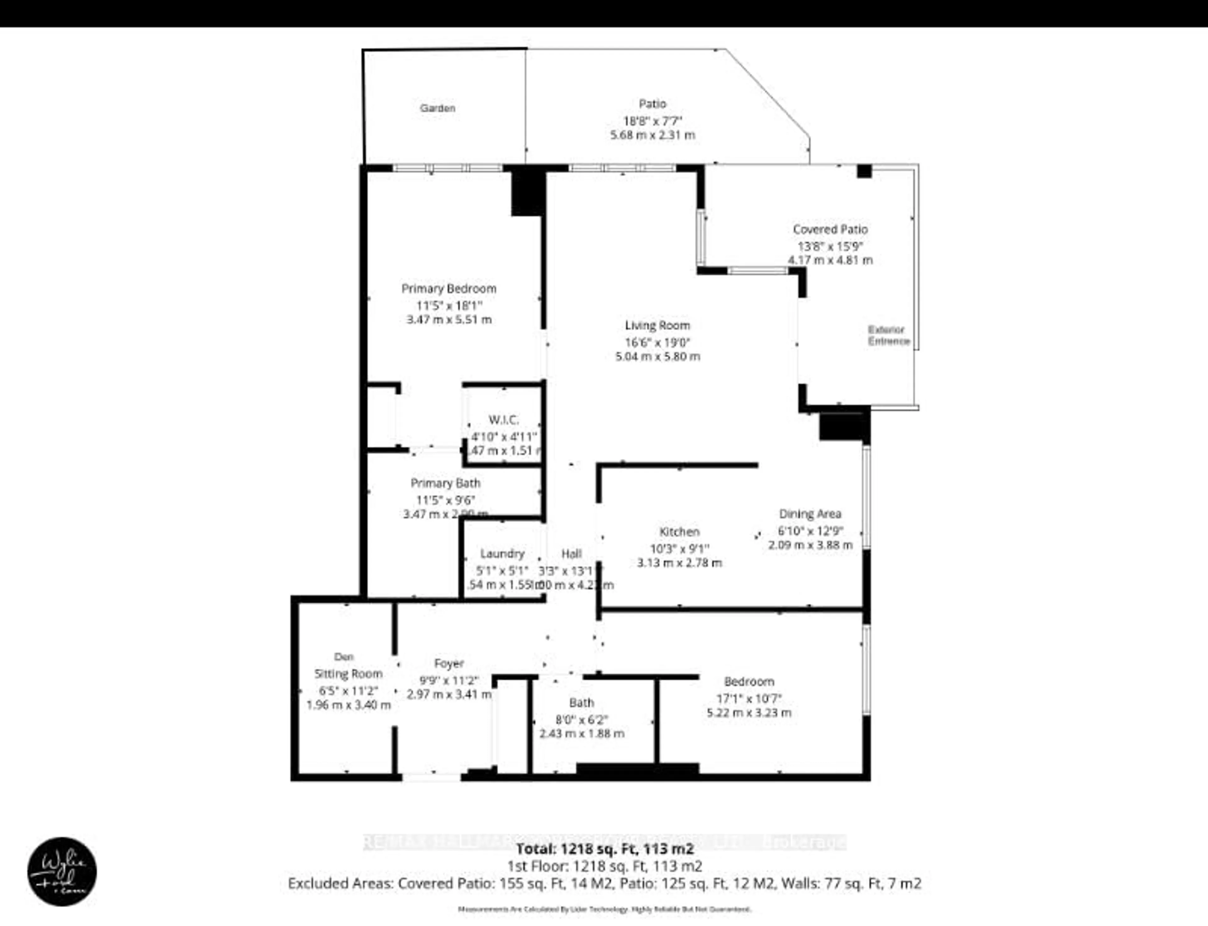 Floor plan for 180 John Way #109, Aurora Ontario L4G 0R3