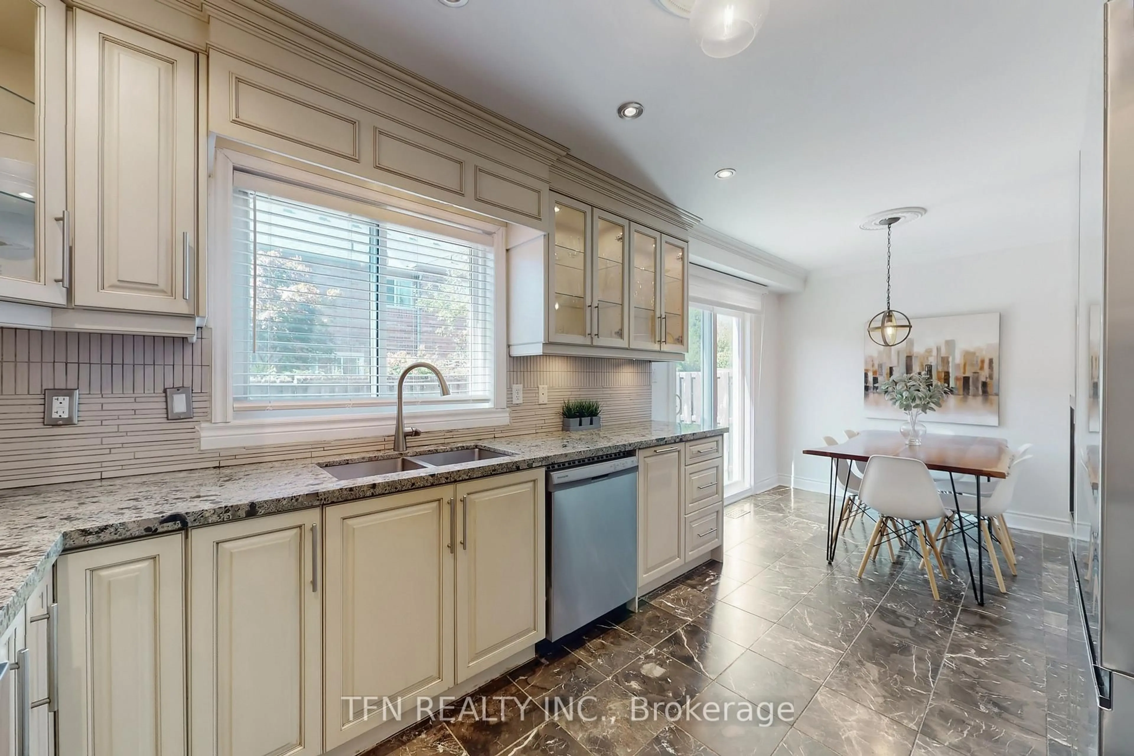 Contemporary kitchen, ceramic/tile floor for 24 Lucerne Dr, Vaughan Ontario L4H 2Y2