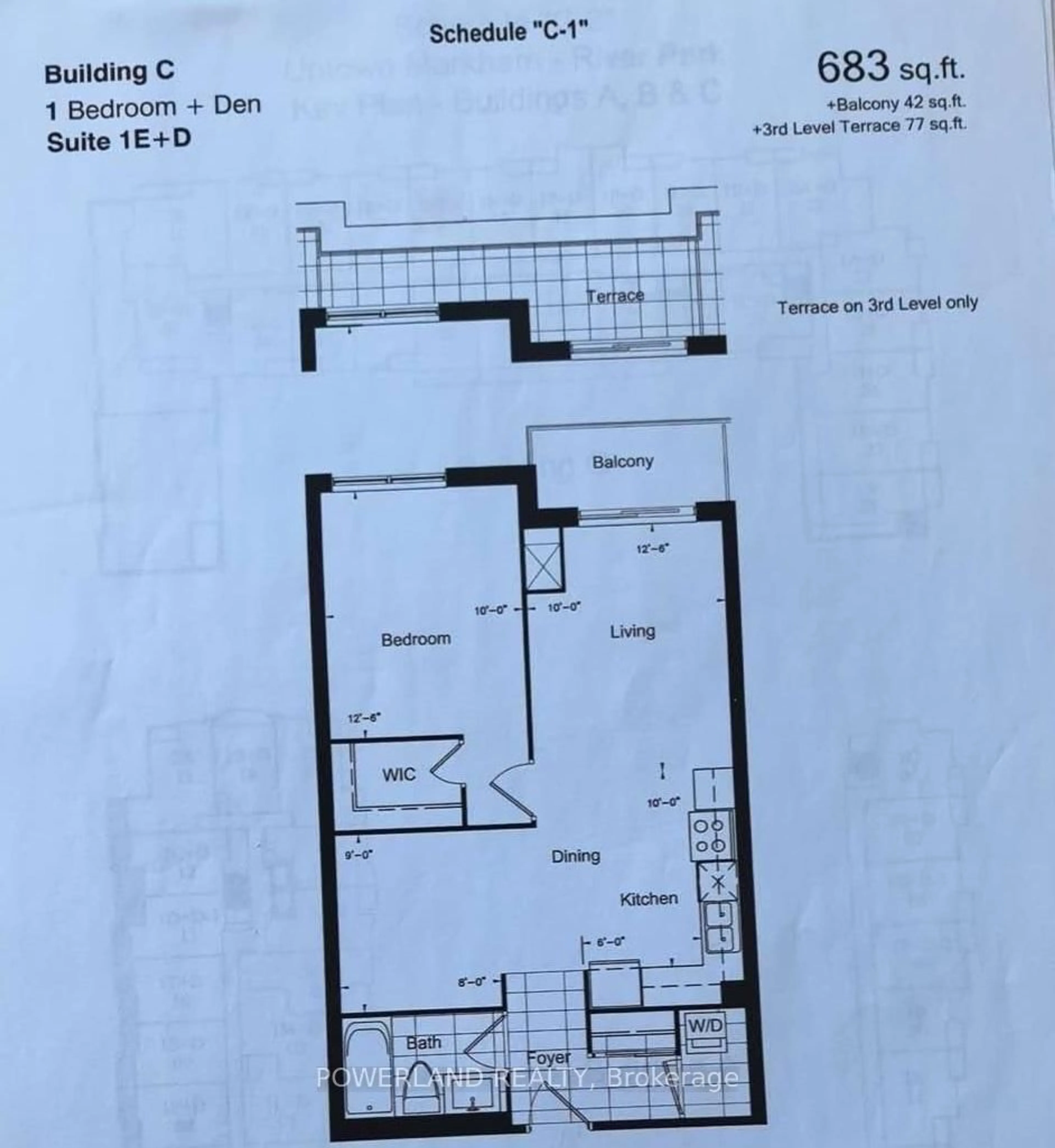 Floor plan for 8228 Birchmount Rd #616, Markham Ontario L3R 1A6