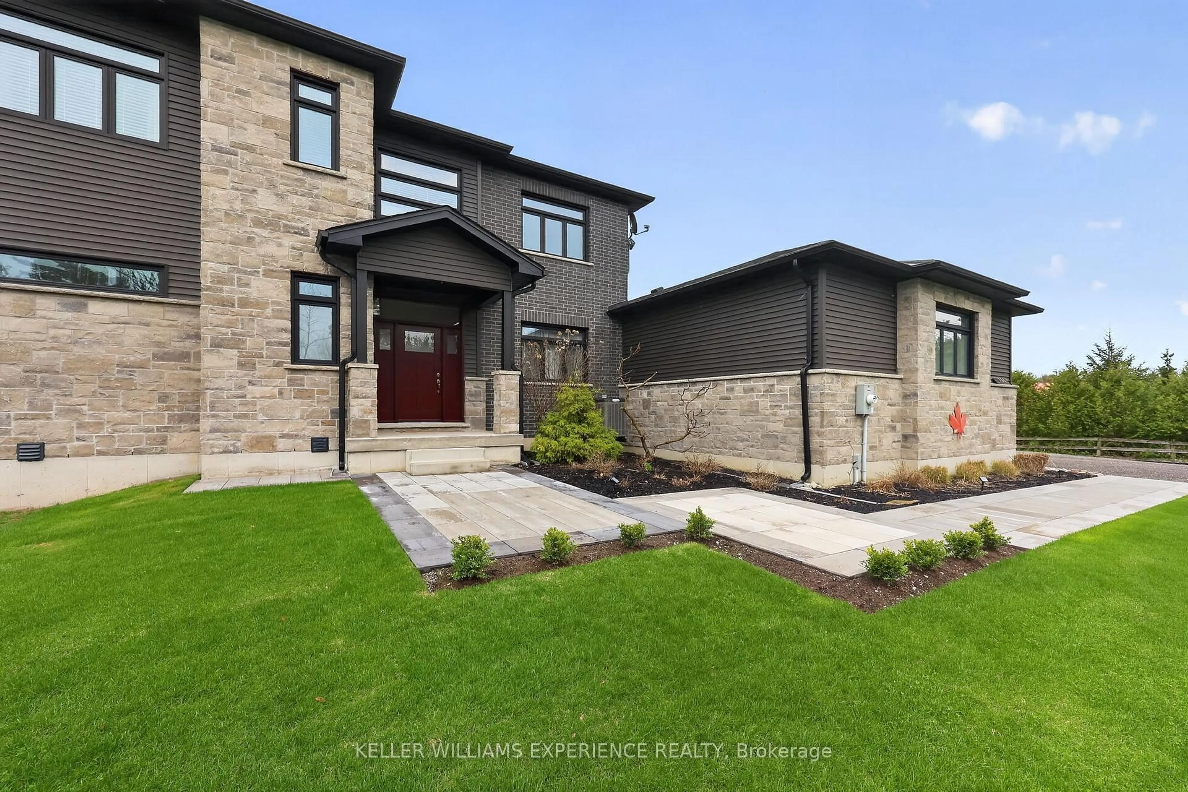 Home with brick exterior material, street for 7801 5th Line, Essa Ontario L3W 0S7
