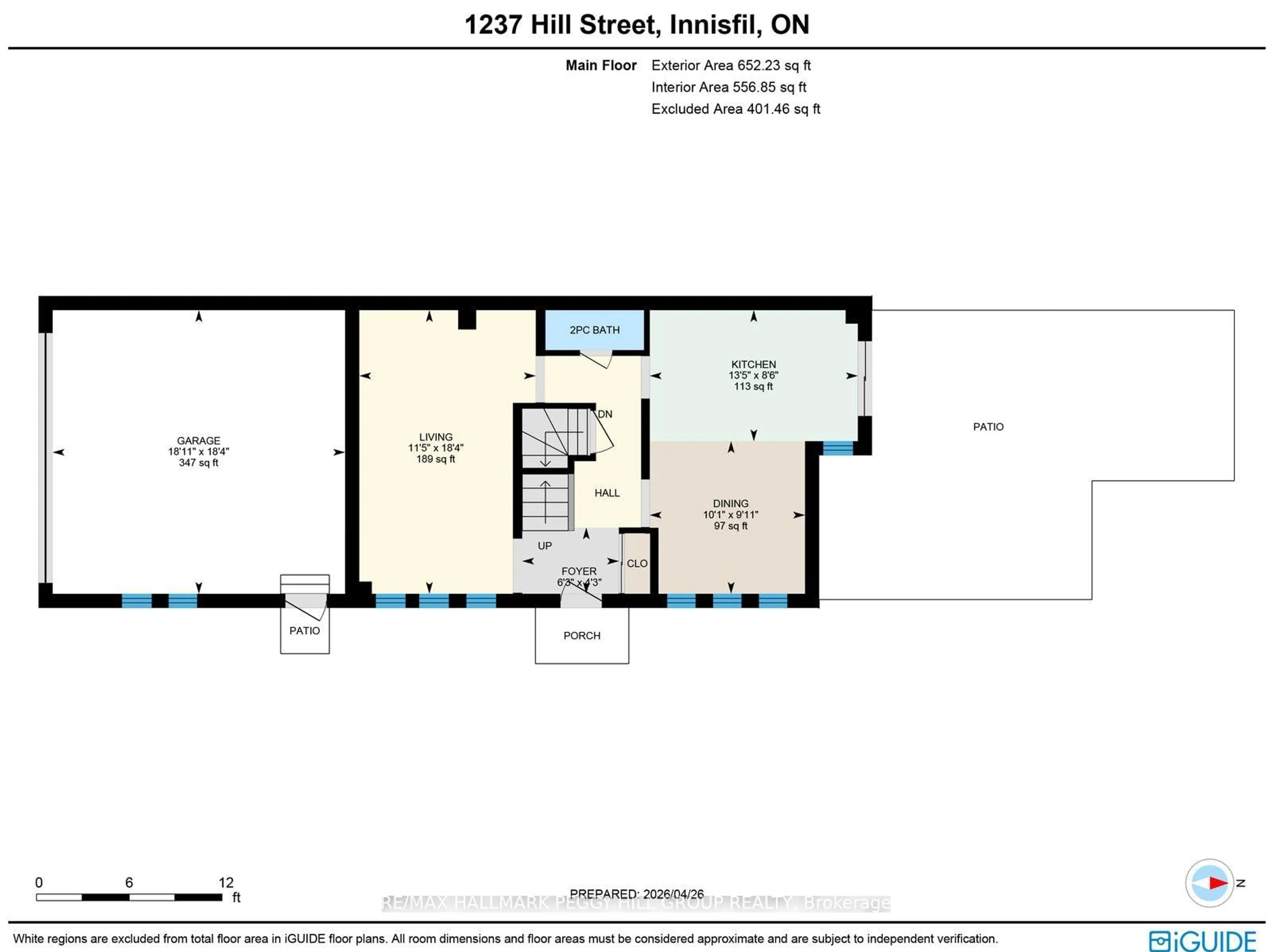 Floor plan for 1237 Hill St, Innisfil Ontario L9S 1X7