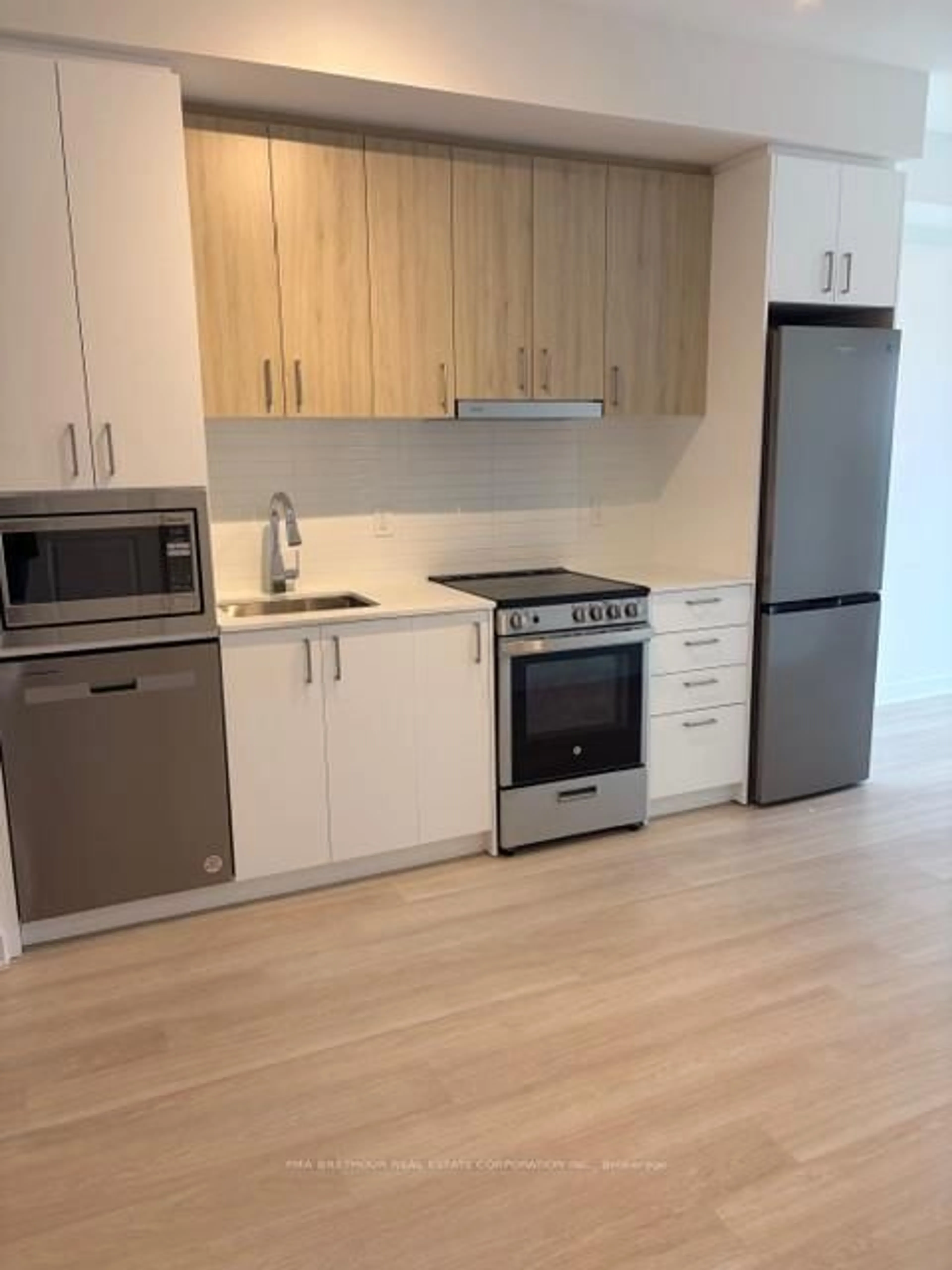 Standard kitchen, wood/laminate floor for 50 Upper Mall Way #2510, Vaughan Ontario L4J 0L8