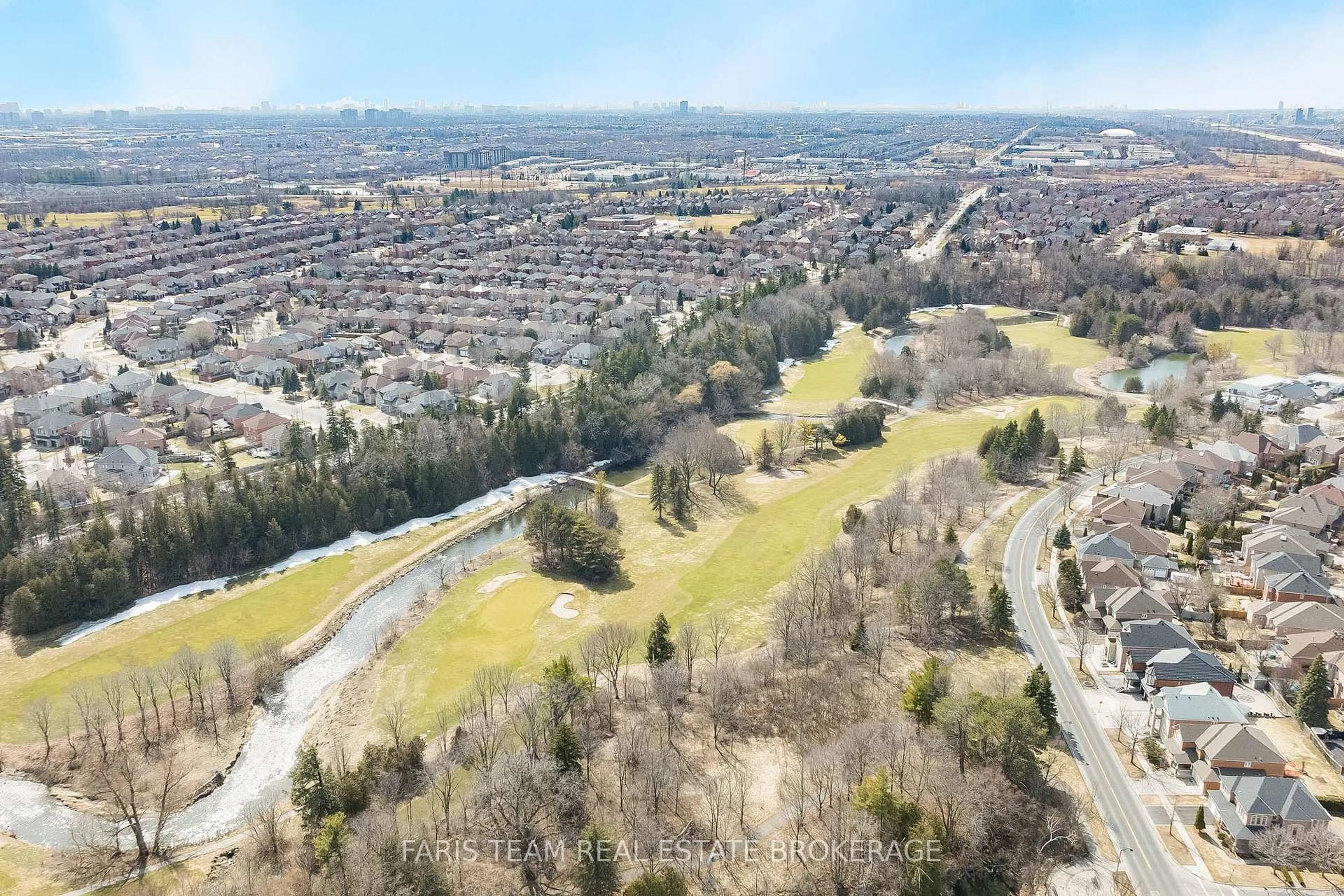A pic from outside/outdoor area/front of a property/back of a property/a pic from drone, forest/trees view for 97 Rouge Bank Dr, Markham Ontario L3S 4B7