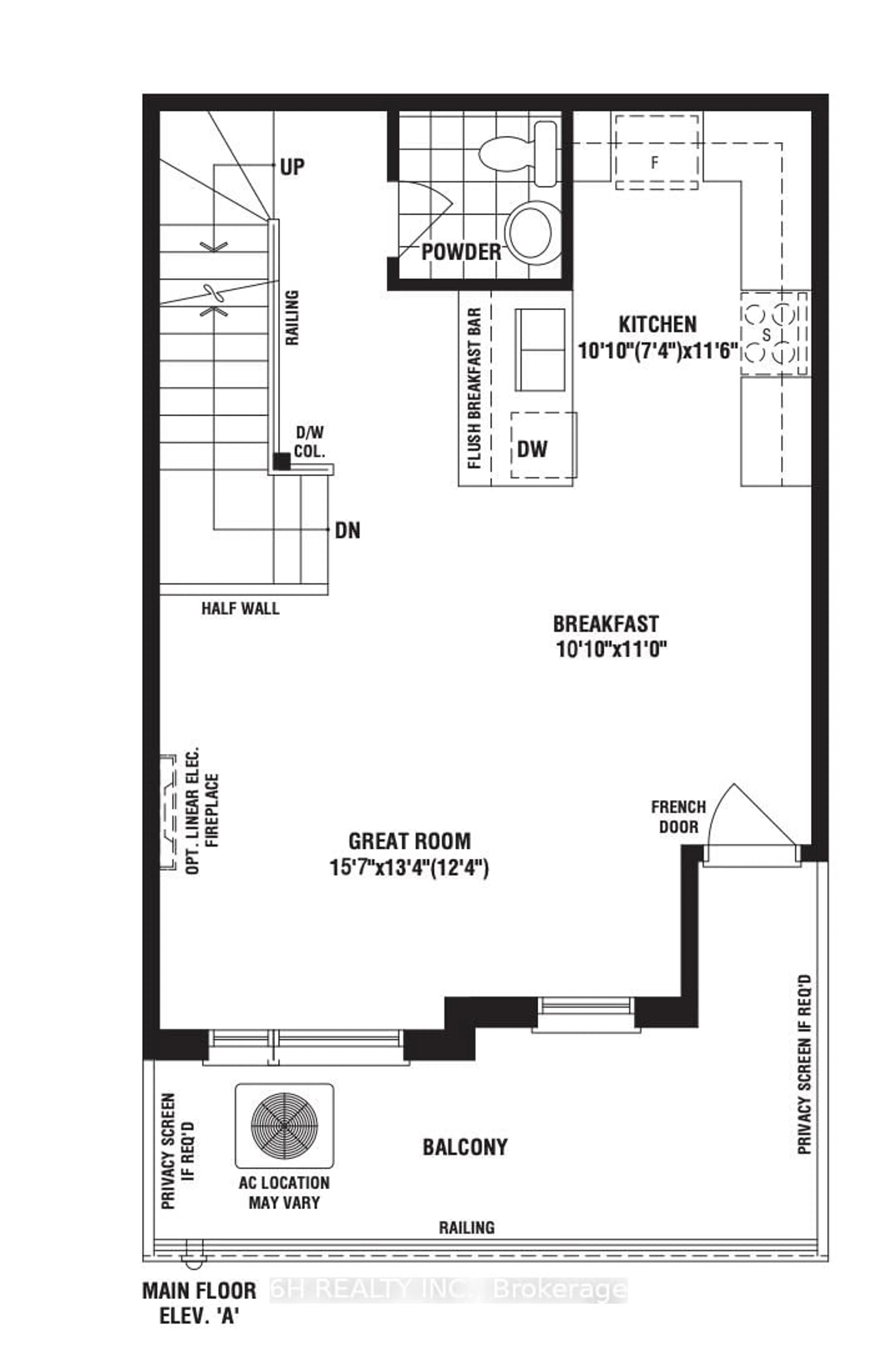 Floor plan for 36 Harold Wilson Lane #Lot 34, Richmond Hill Ontario L4S 1N5