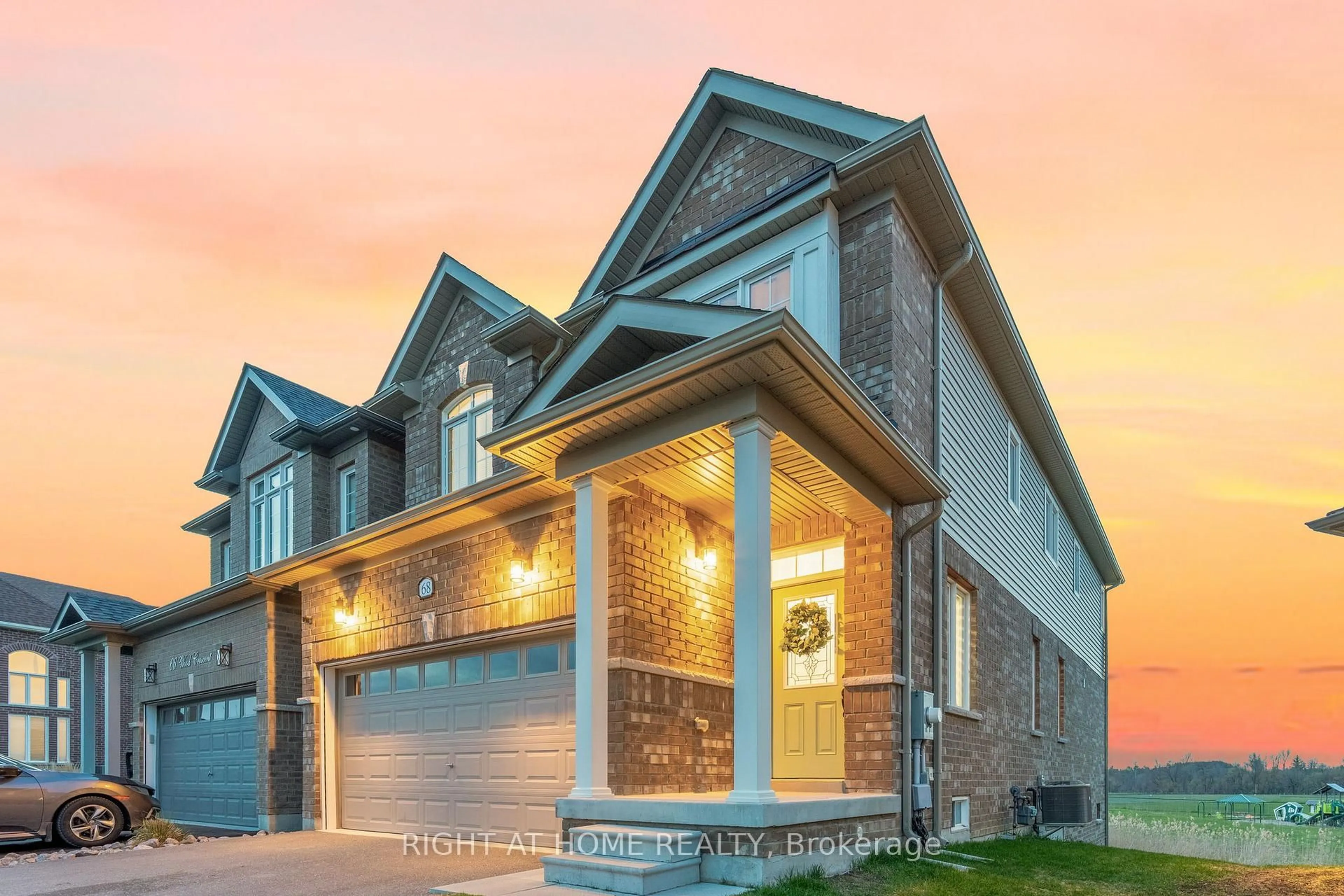 Home with brick exterior material, street for 68 Wood Cres, Essa Ontario L3W 0M5