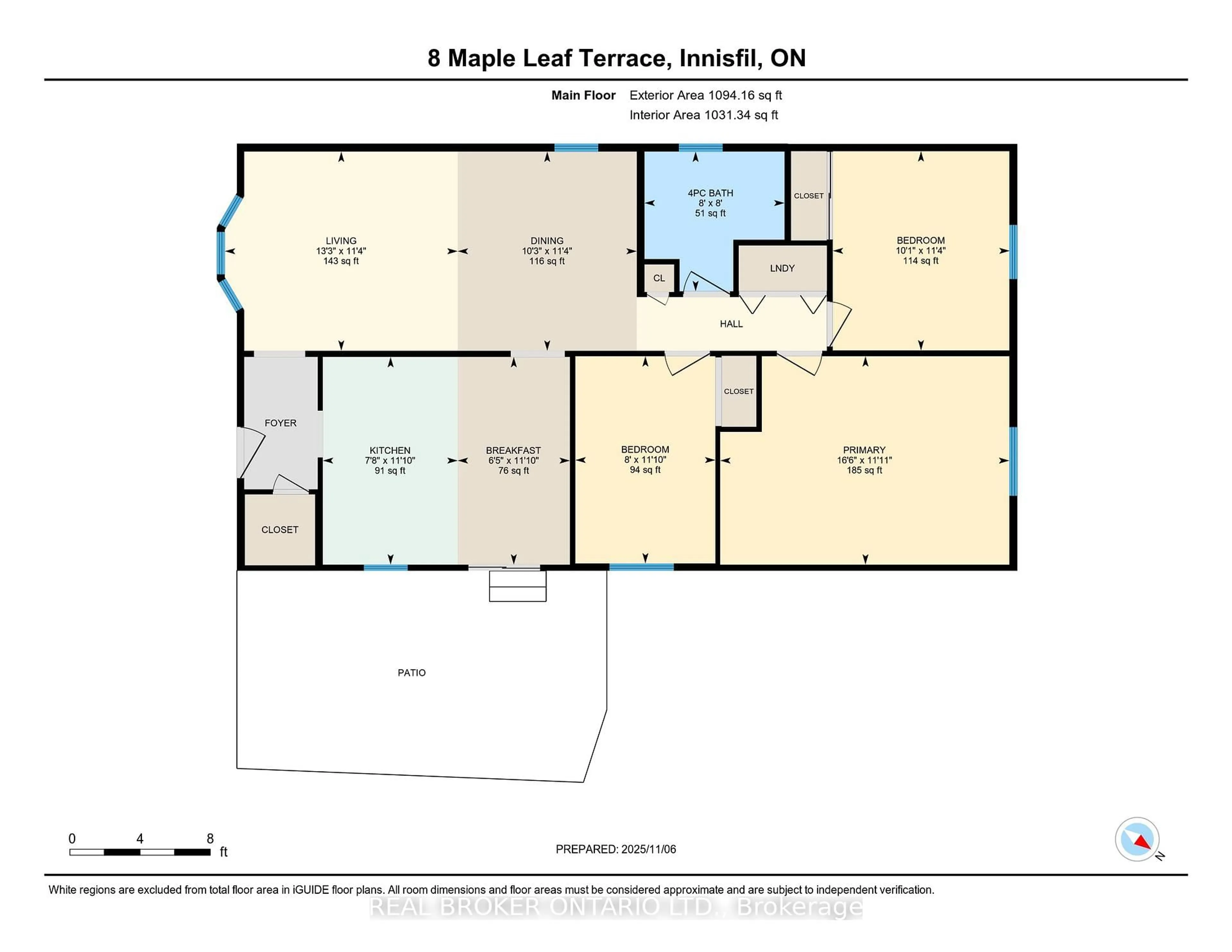 Floor plan for 8 Maple Leaf Terr, Innisfil Ontario L0L 1L0