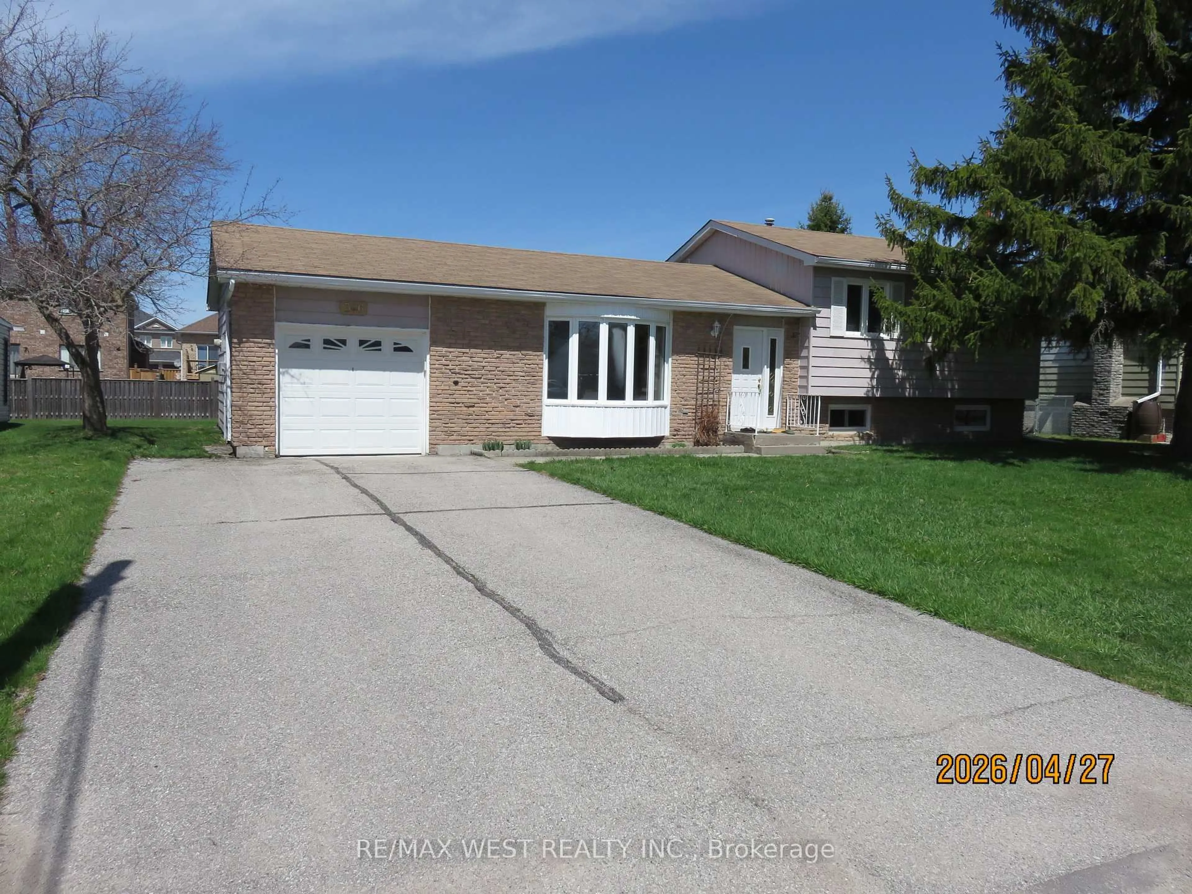 Home with brick exterior material, street for 346 Lakeland Cres, Brock Ontario L0K 1A0