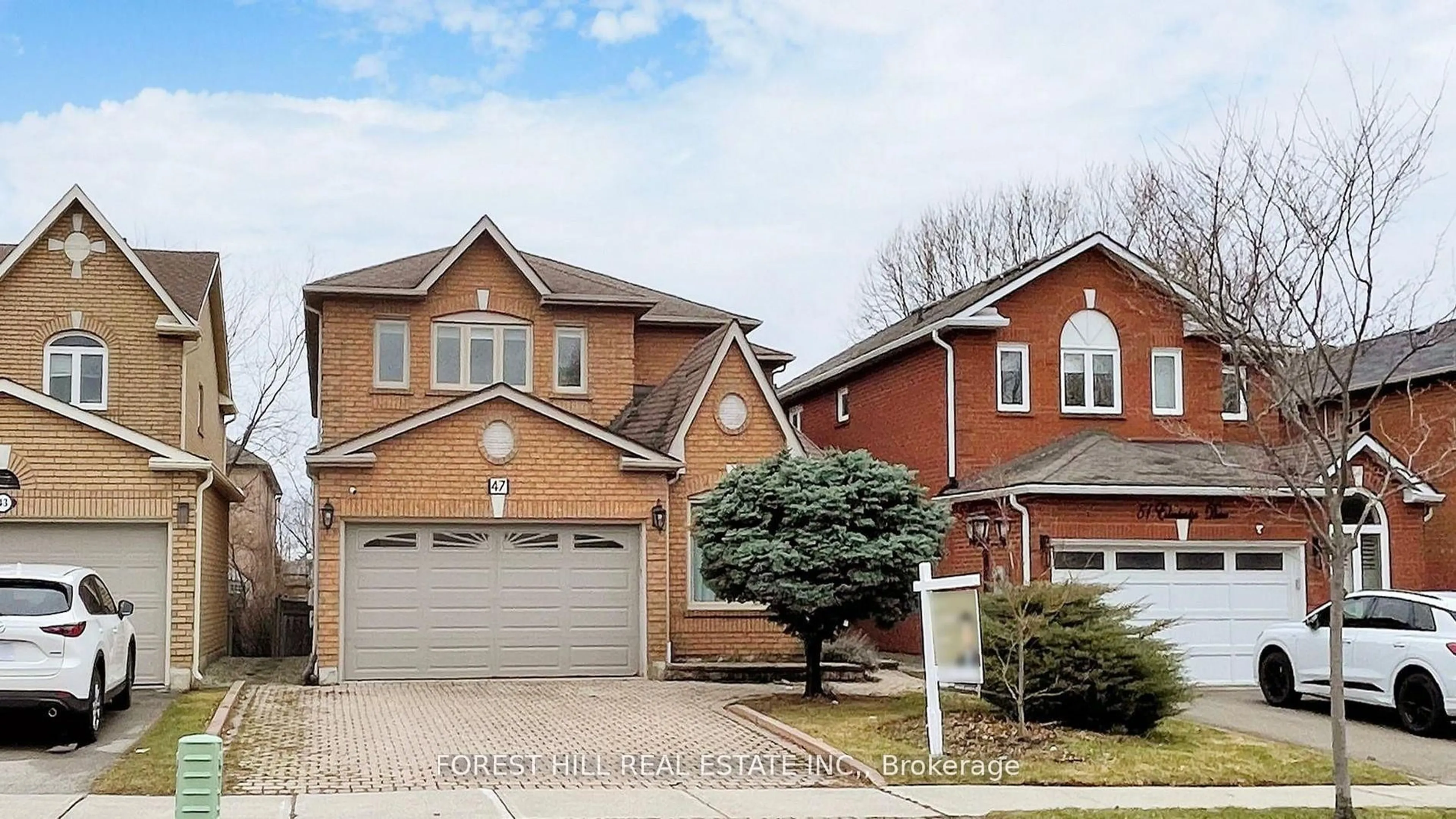 Home with brick exterior material, street for 47 Edenbridge Dr, Vaughan Ontario L4J 7V1