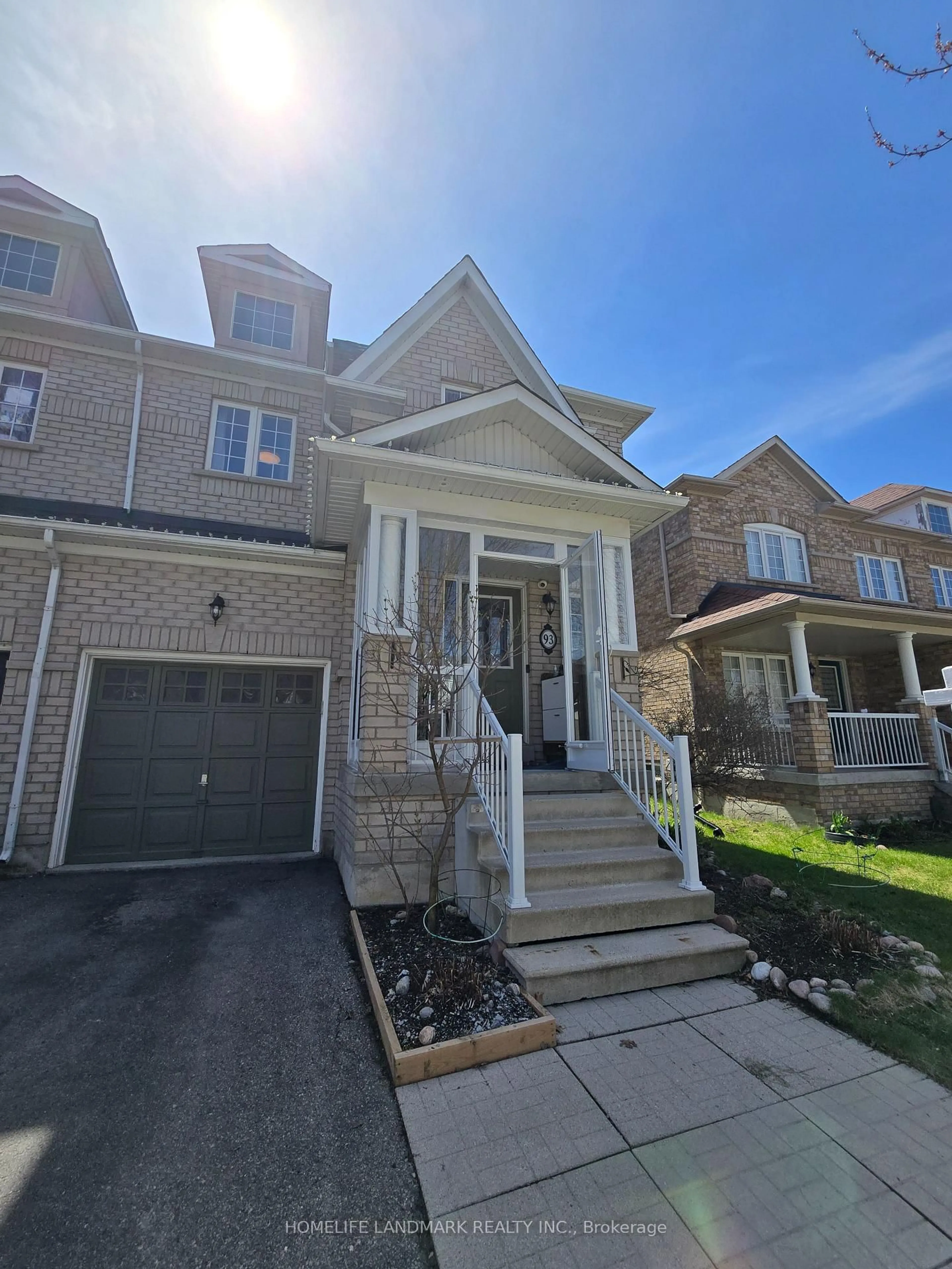 Home with brick exterior material, street for 93 Park Place Dr, Markham Ontario L6E 1Z7