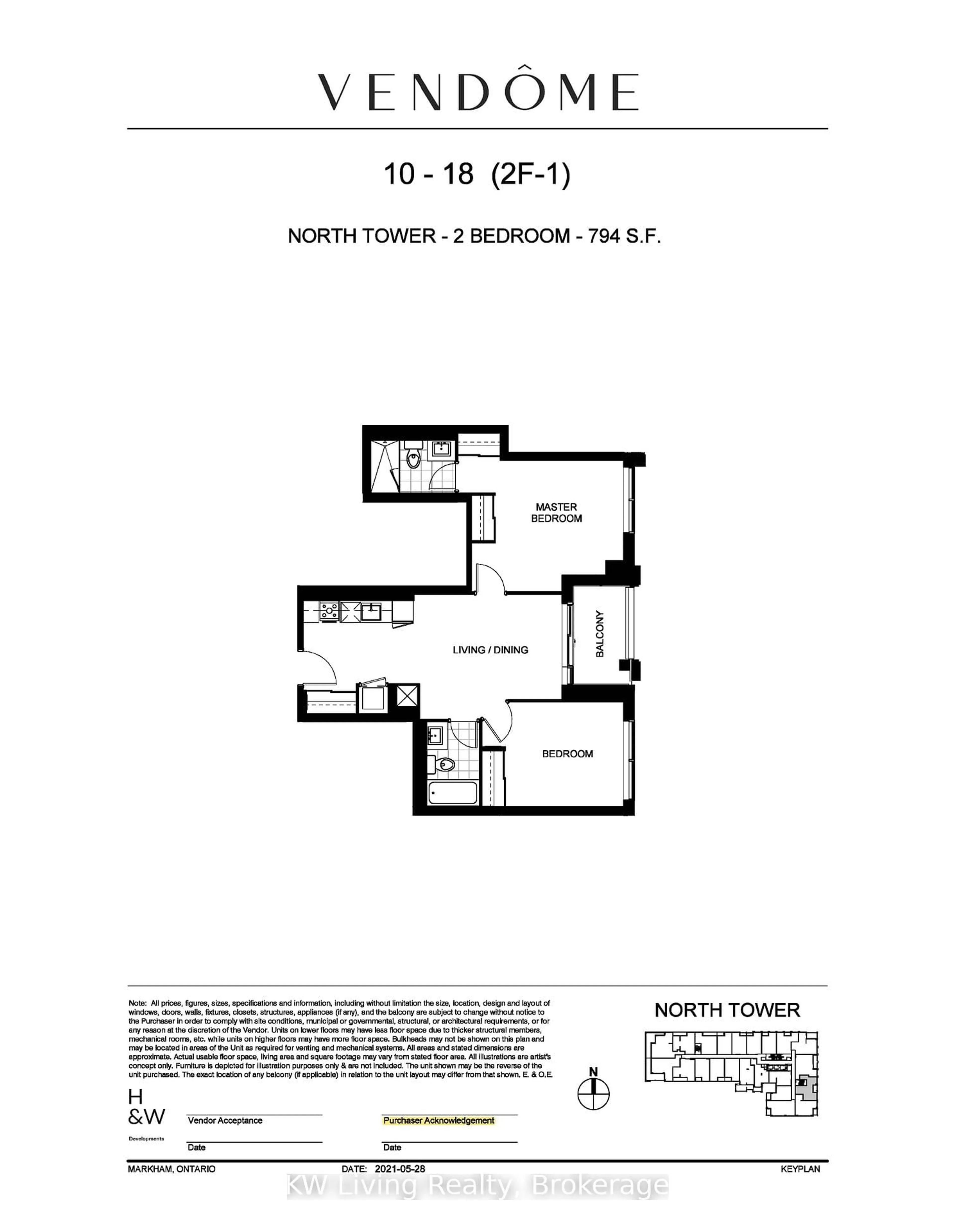 Floor plan for 9 Clegg Rd #1121, Markham Ontario L6G 0B2